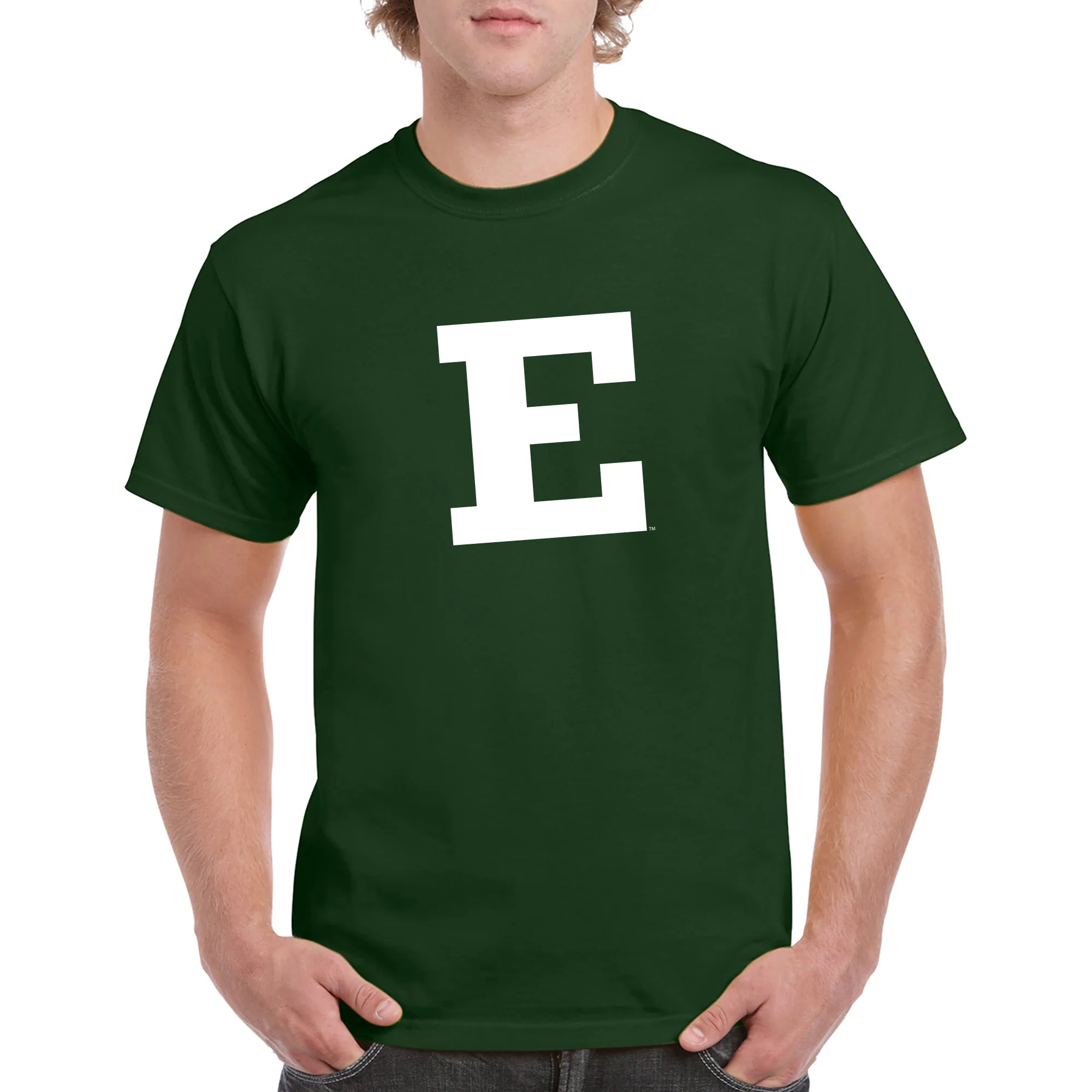 Eastern Michigan University Eagles Block E Short Sleeve T Shirt - Forest - Image 3