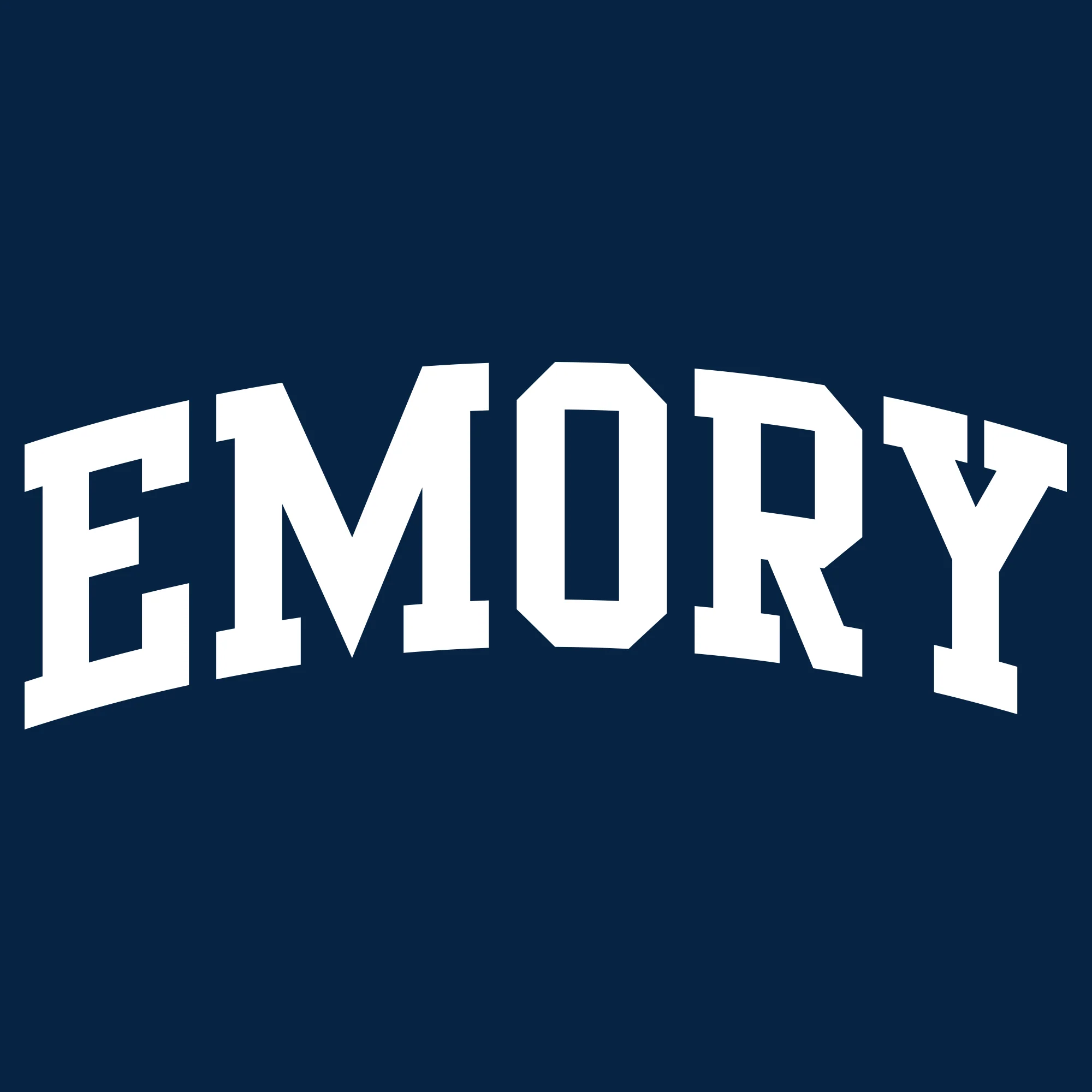 Emory University Eagles Arch Logo Youth Short Sleeve T Shirt - Navy - Image 2