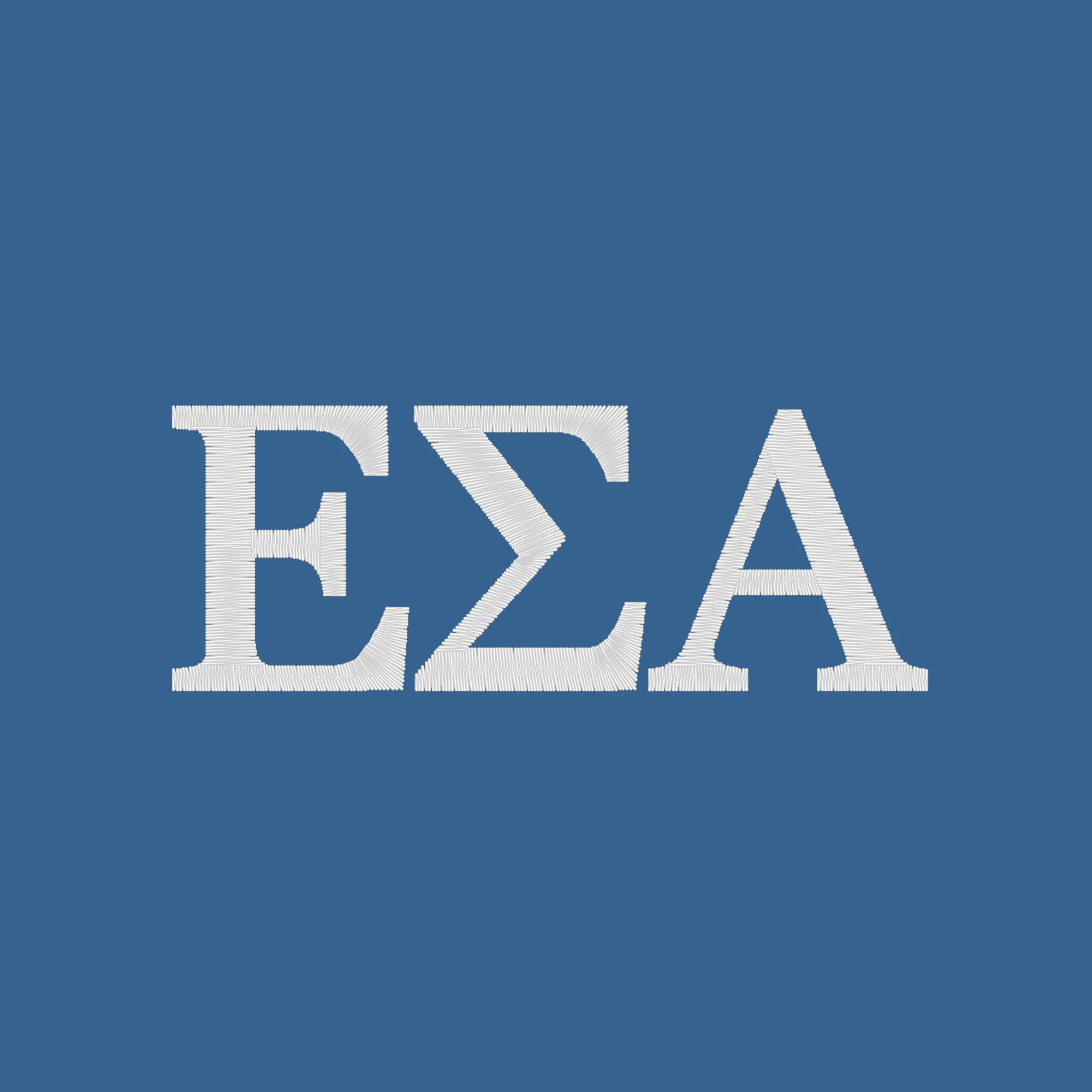 Epsilon Sigma Alpha Greek Letter Block LC Women’s Brooks Brothers Mesh Pique Performance Polo - Charter Blue - Image 2