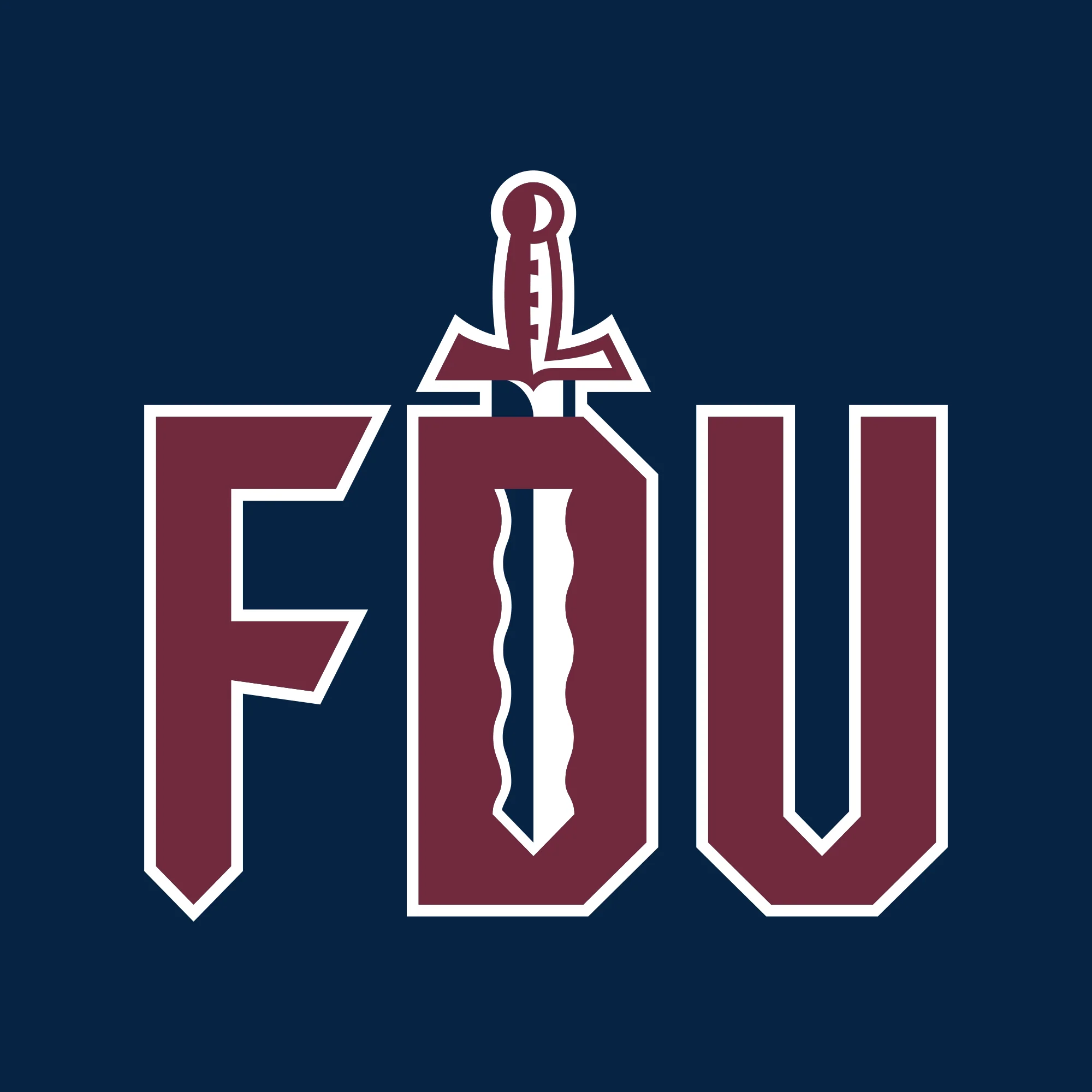 FDU Knights Primary Logo Long Sleeve - Navy - Image 2