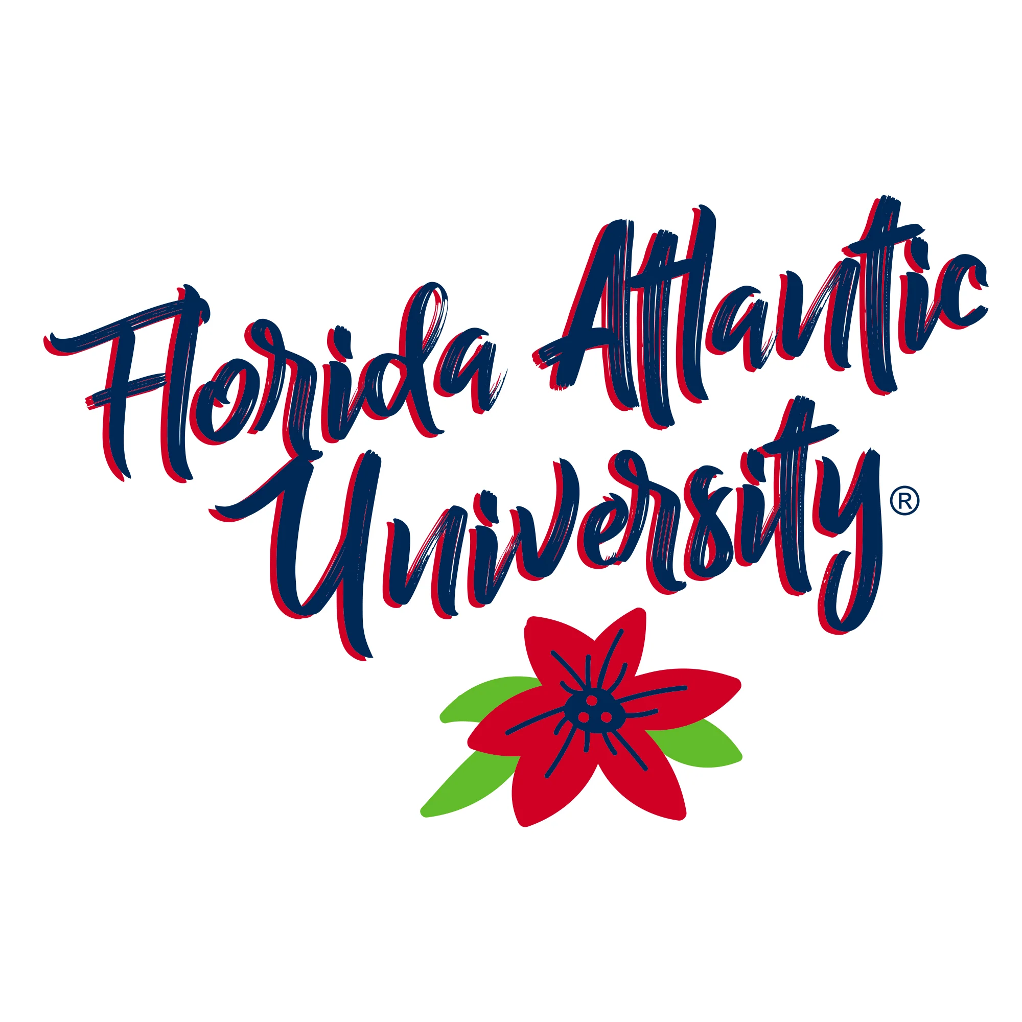 Florida Atlantic University Owls Floral State Comfort Colors Short Sleeve T Shirt - White - Image 2