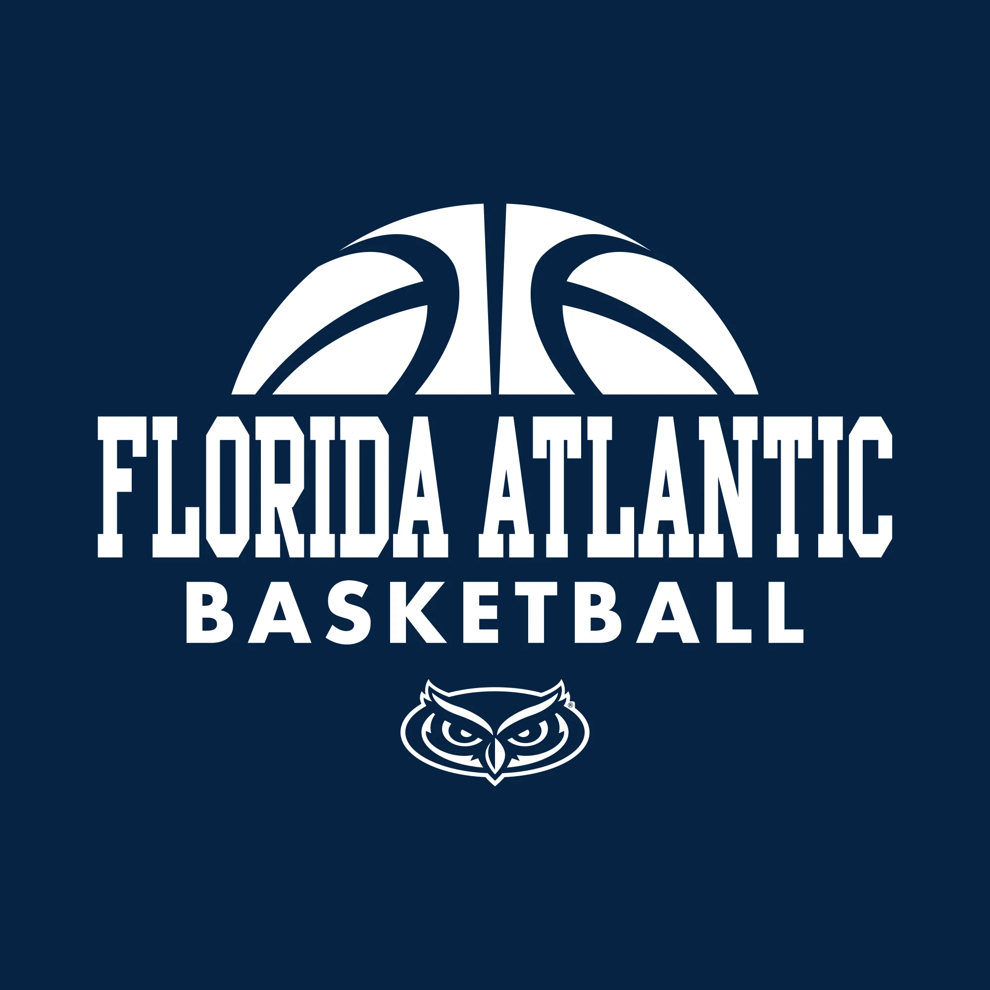 Florida Atlantic Owls Basketball Hype T Shirt - Navy - Image 2