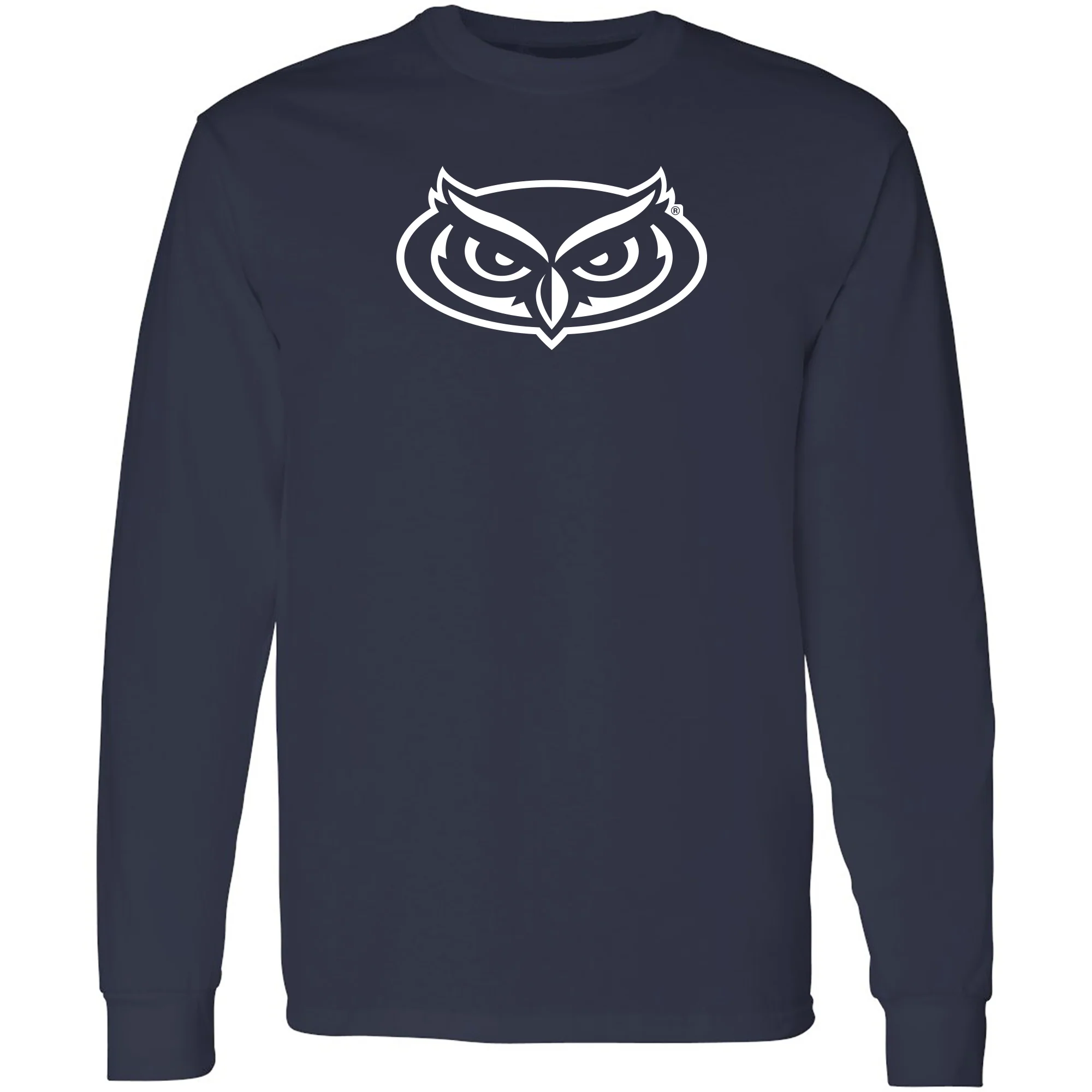 Florida Atlantic University Owls Primary Logo Long Sleeve T-Shirt - Navy