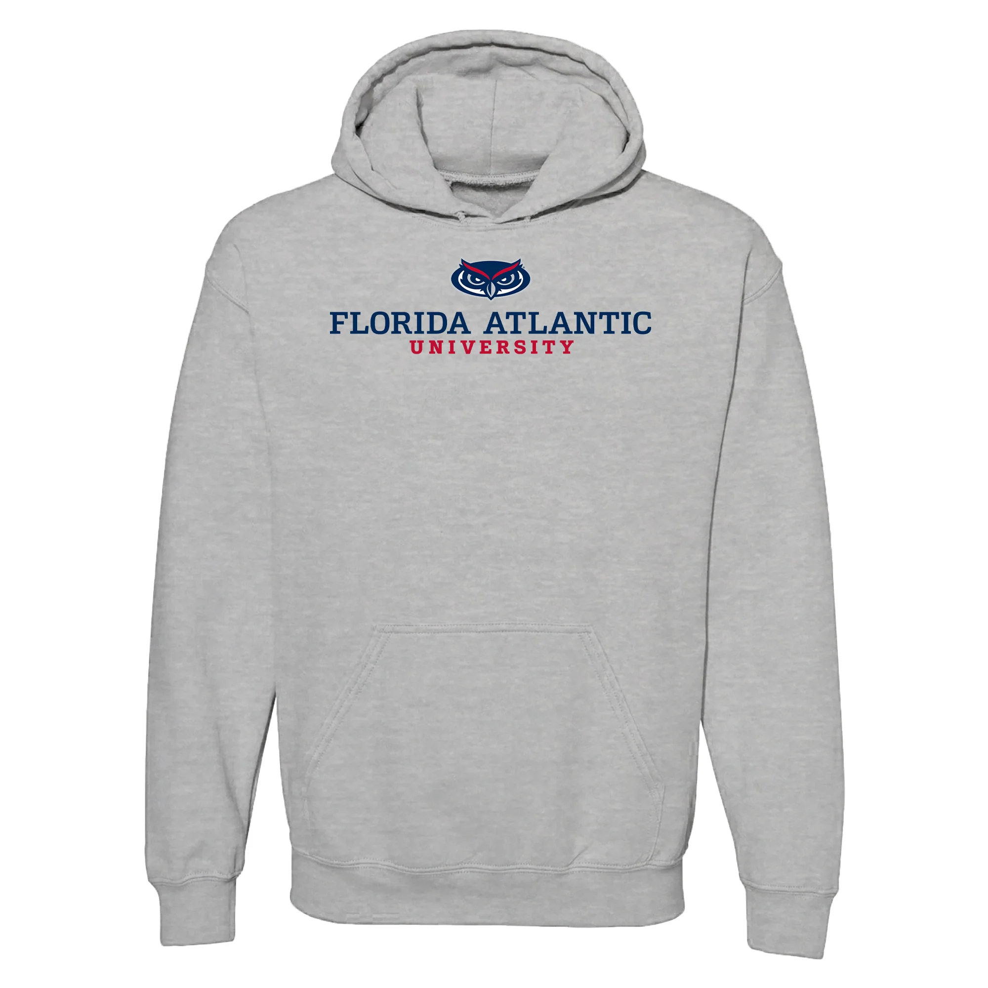 Florida Atlantic University Owls Institutional Logo Hoodie - Sport Grey