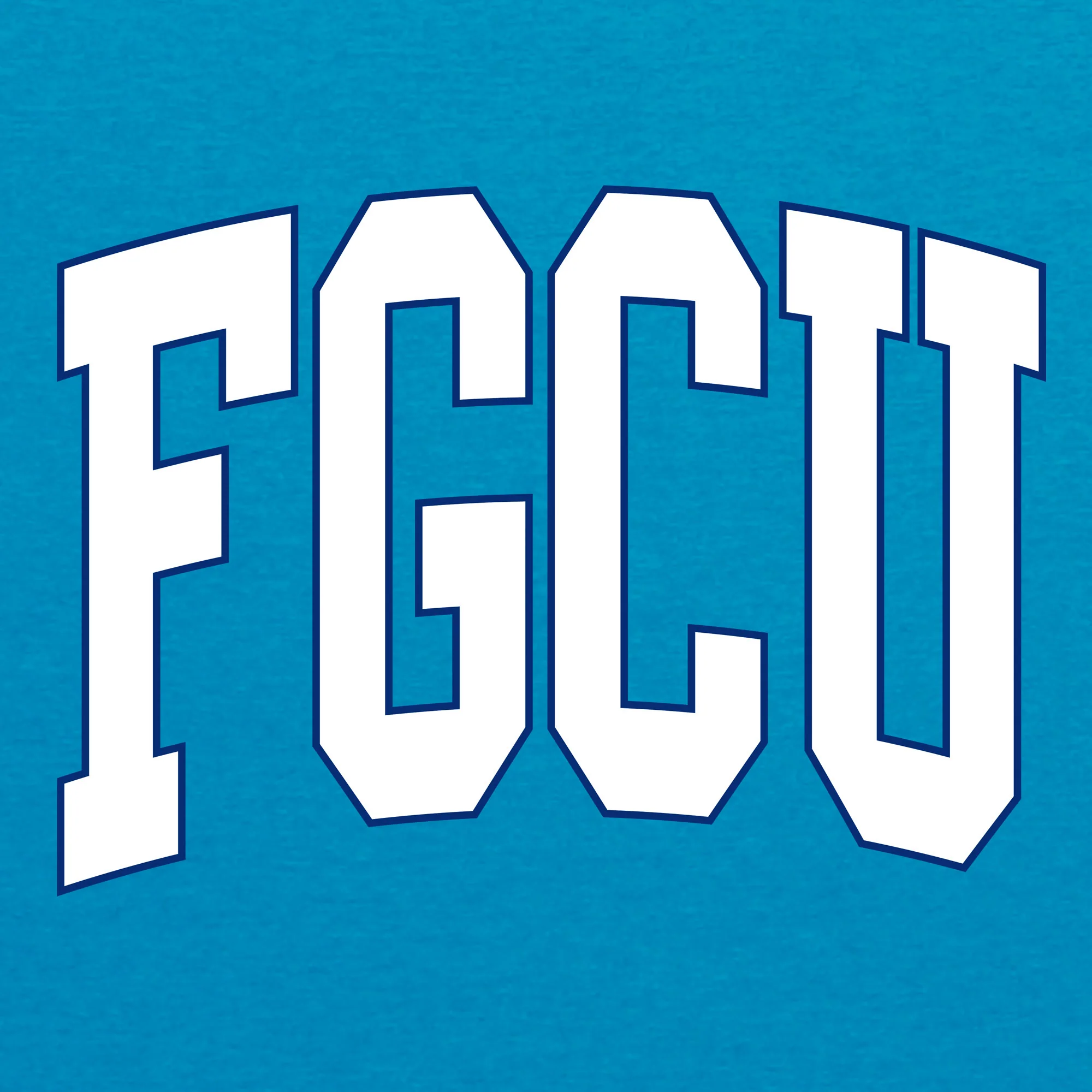 Florida Gulf Coast Eagles Mega Arch T-Shirt - Heather Sapphire - Image 2