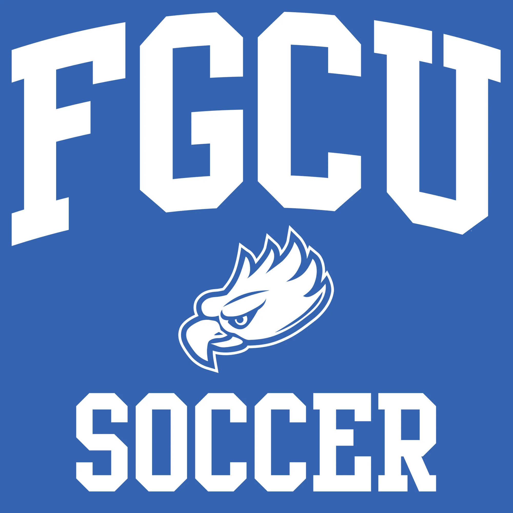 Florida Gulf Coast University Arch Logo Soccer Short Sleeve T Shirt - Royal - Image 2
