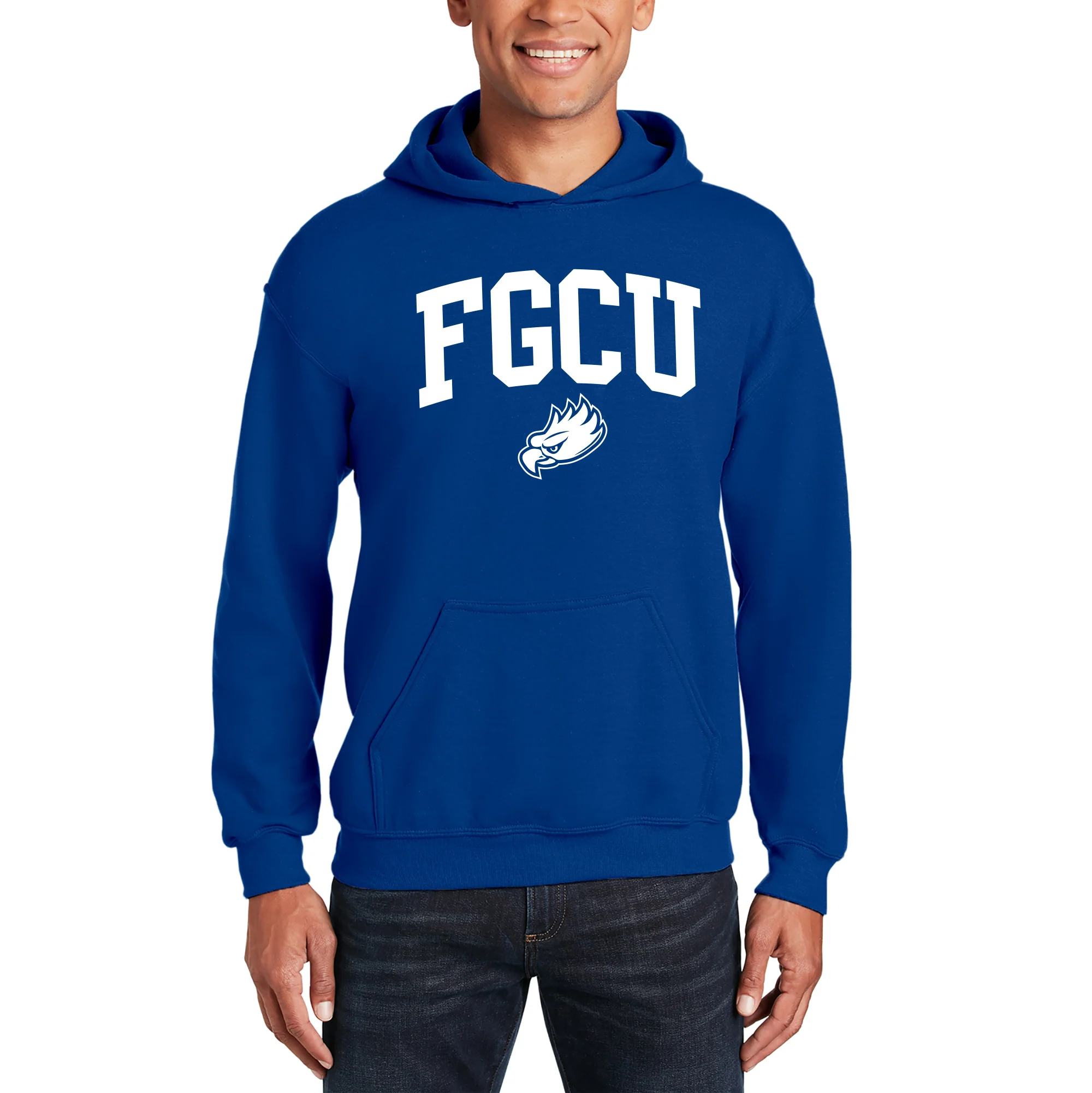 Florida Gulf Coast University Eagles Arch Logo Hoodie - Royal - Image 3