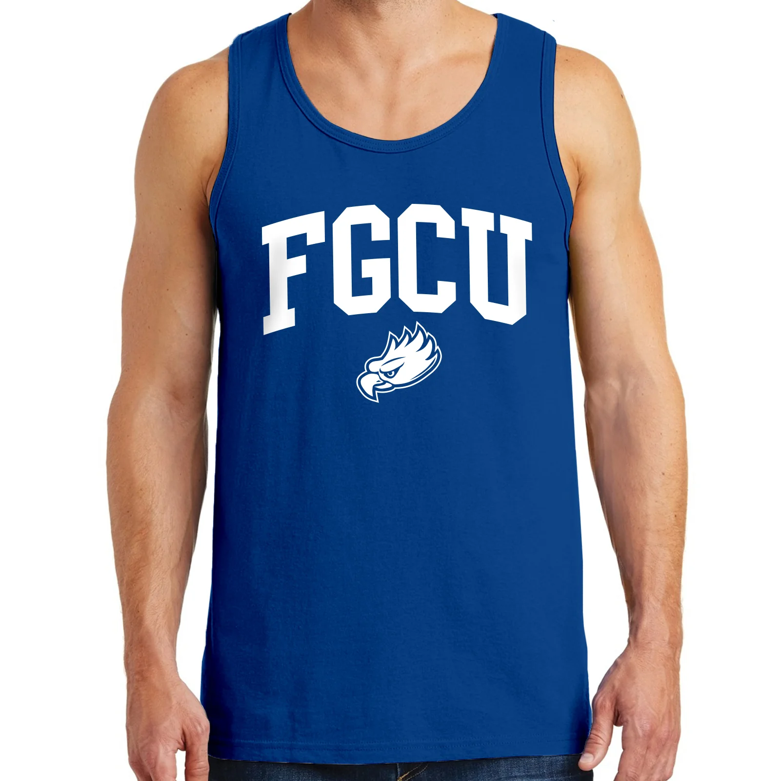 Florida Gulf Coast University Eagles Arch Logo Tank Top - Royal - Image 3