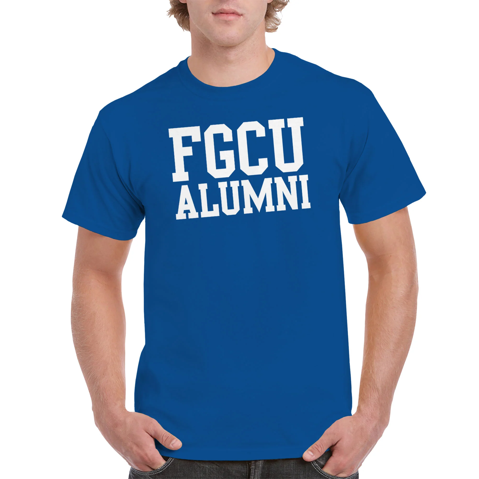 Florida Gulf Coast University Eagles Basic Block Alumni Short Sleeve T Shirt - Royal - Image 3