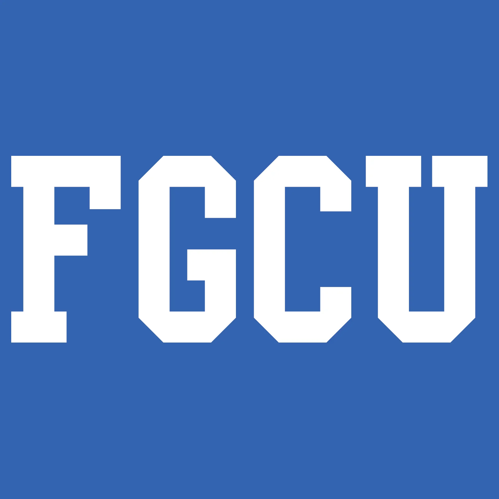 Florida Gulf Coast University Eagles Basic Block Short Sleeve T Shirt - Royal Blue - Image 2
