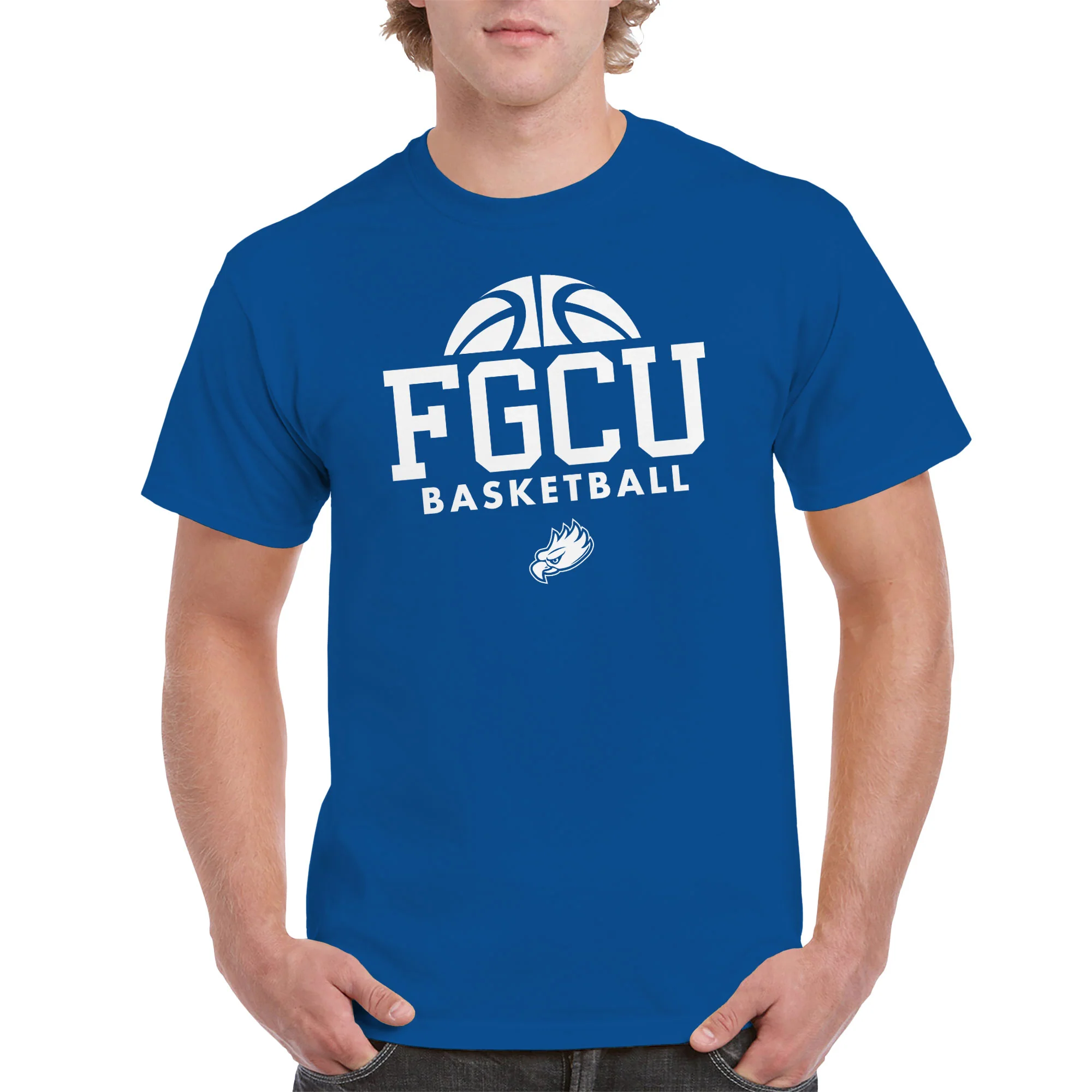 Florida Gulf Coast University Eagles Basketball Hype Short Sleeve T Shirt - Royal - Image 4