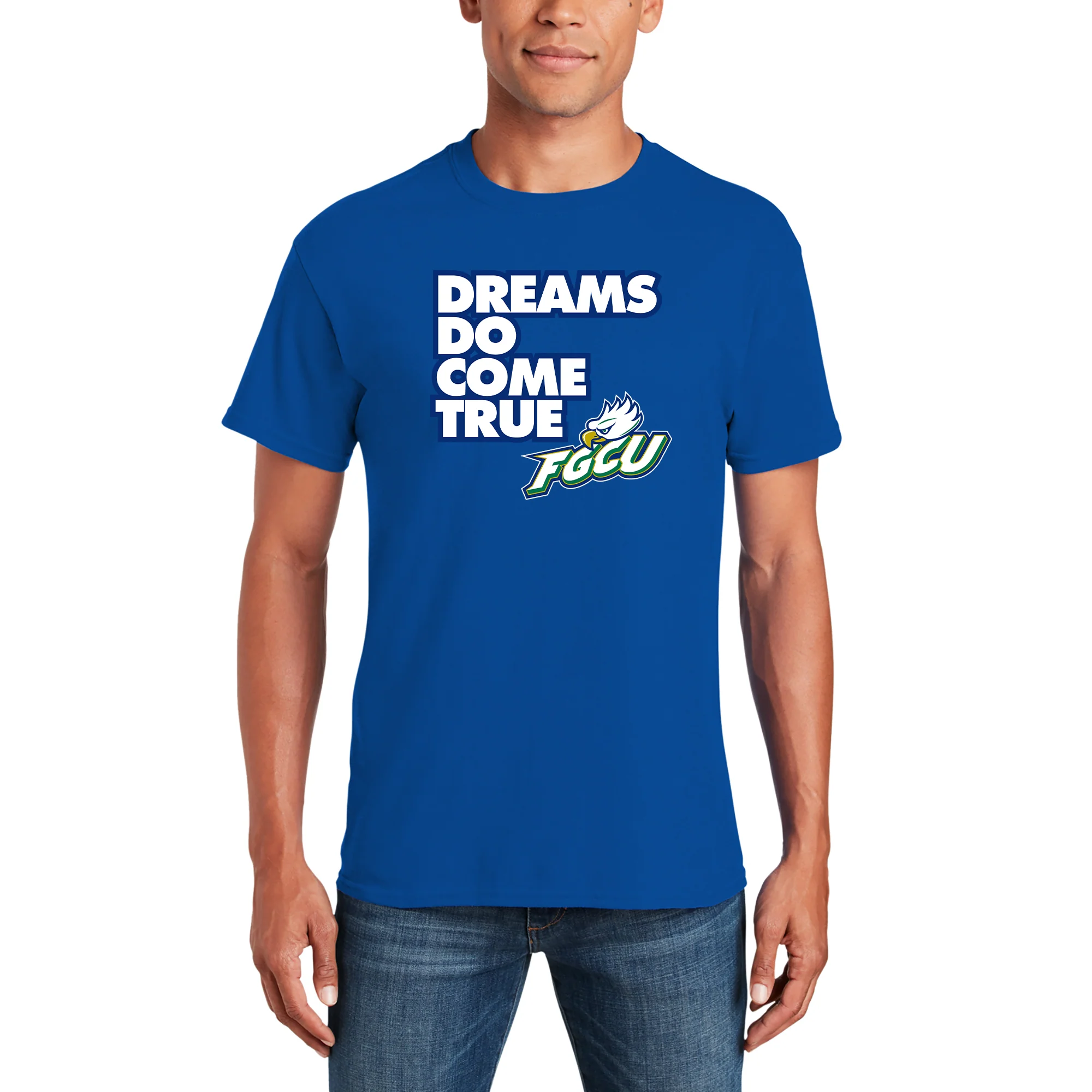 Florida Gulf Coast University Eagles Dreams Come True Short Sleeve T Shirt - Royal - Image 3