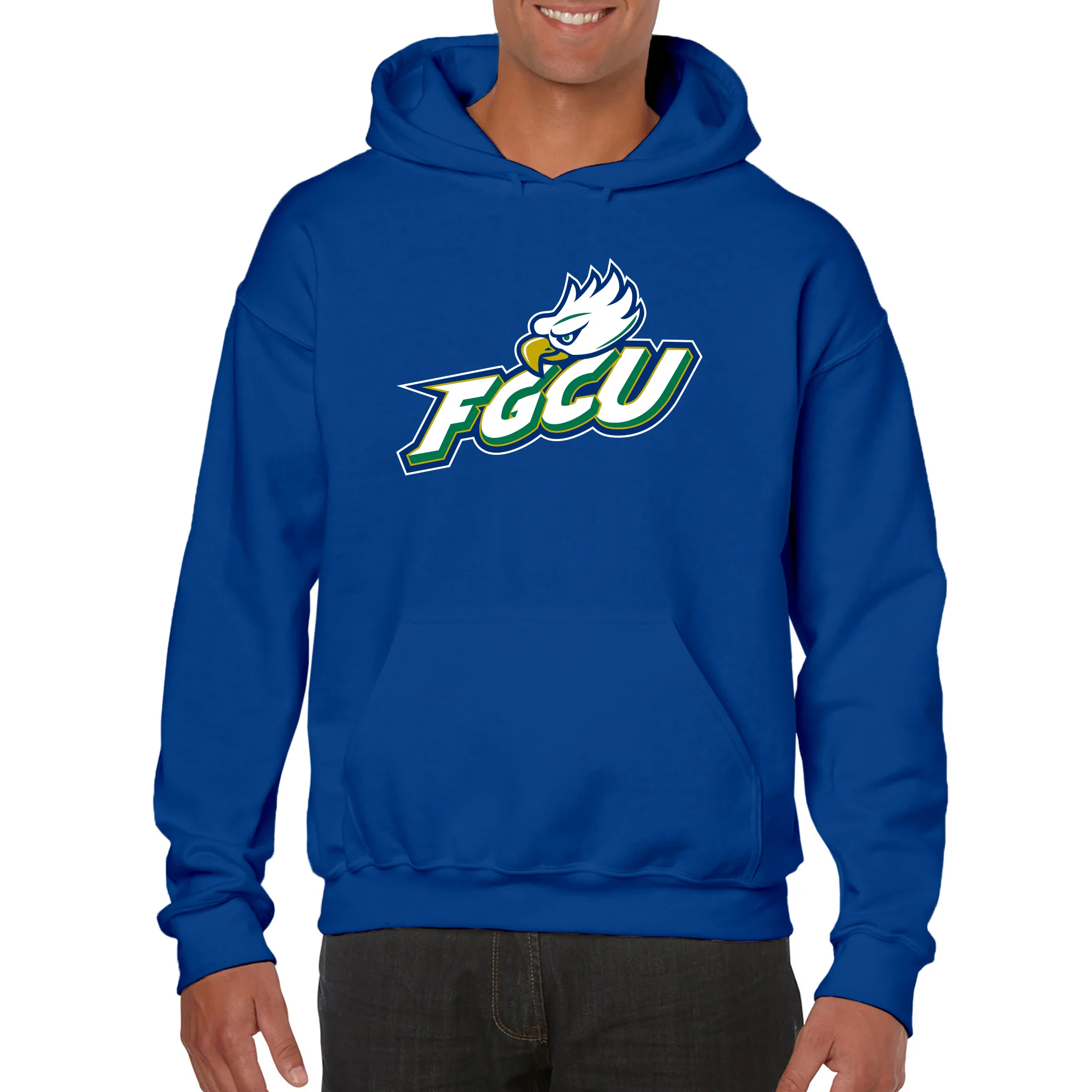 FGCU Florida Gulf Coast University Eagles Primary Logo Hoodie - Royal - Image 3