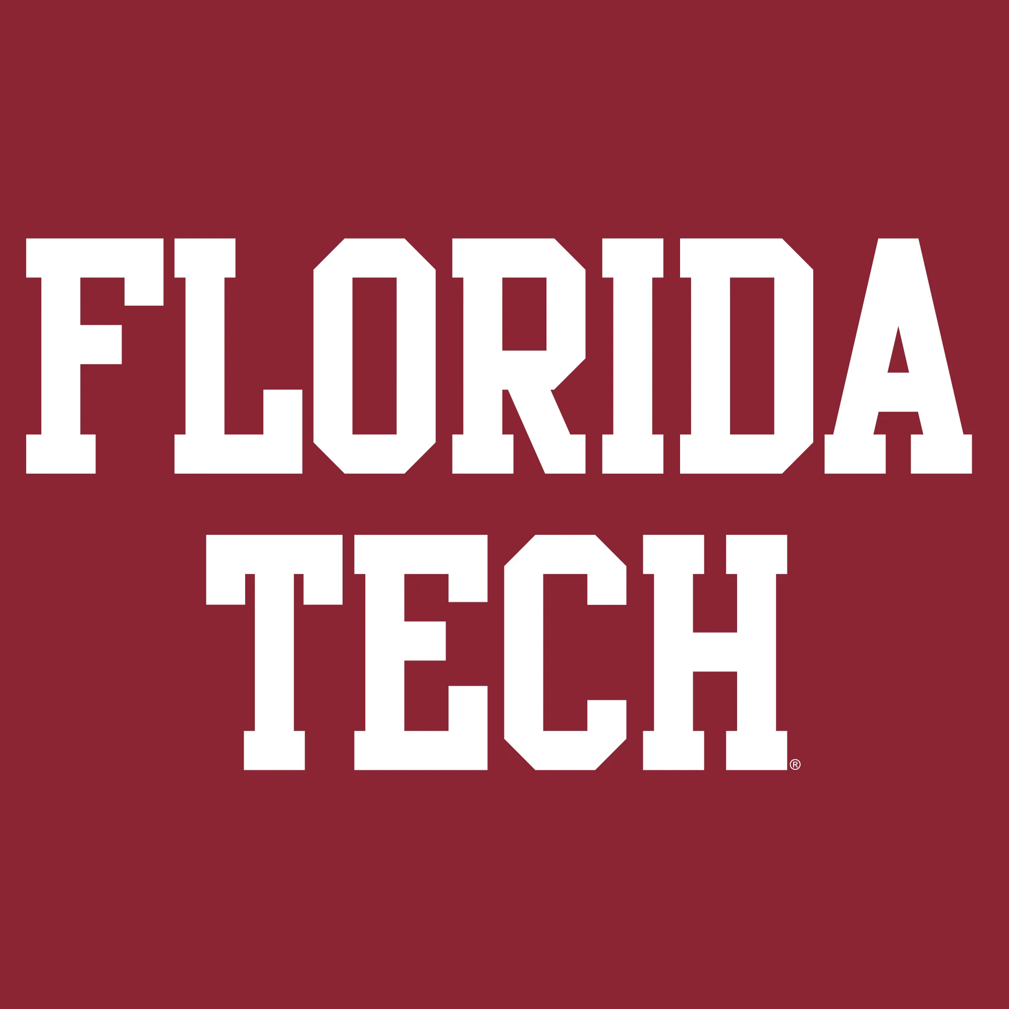 Florida Institute of Technology Panthers Basic Block Long Sleeve T Shirt - Cardinal - Image 2