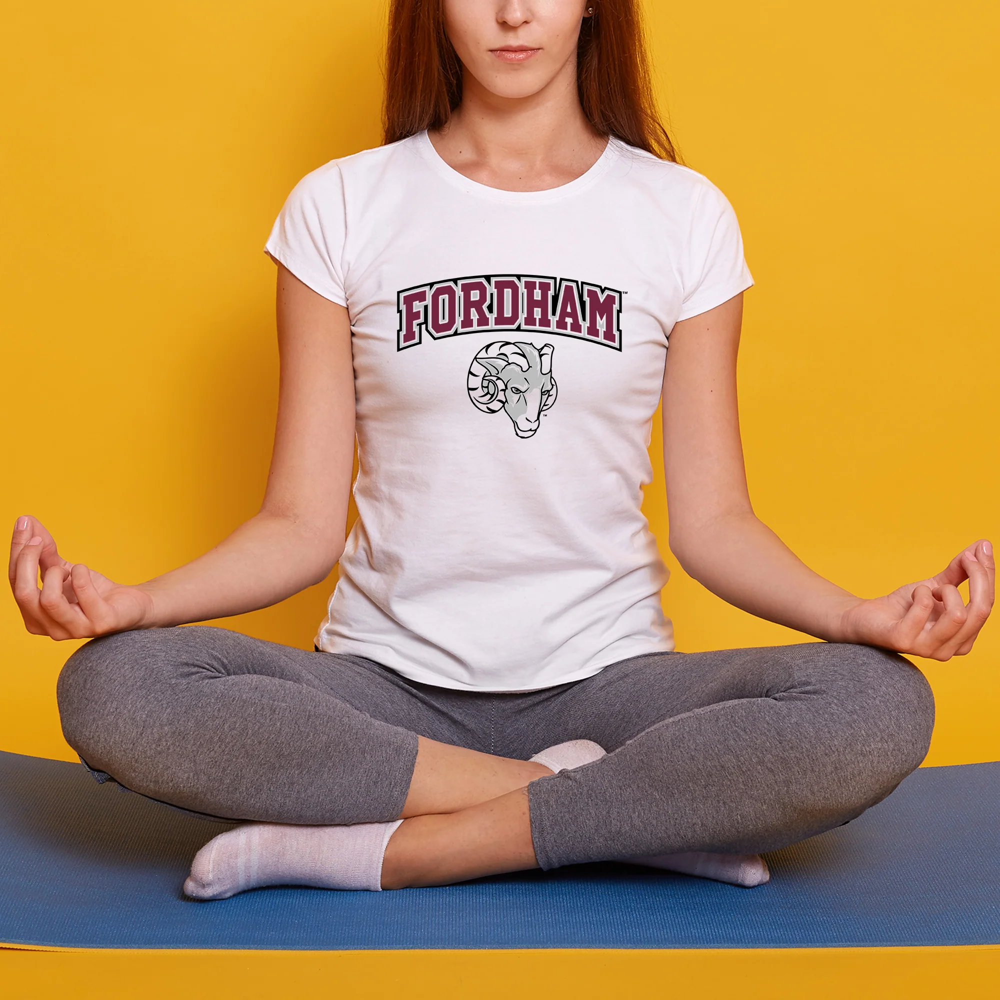 Fordham University Rams Arch Logo Women's T-Shirt - Image 6
