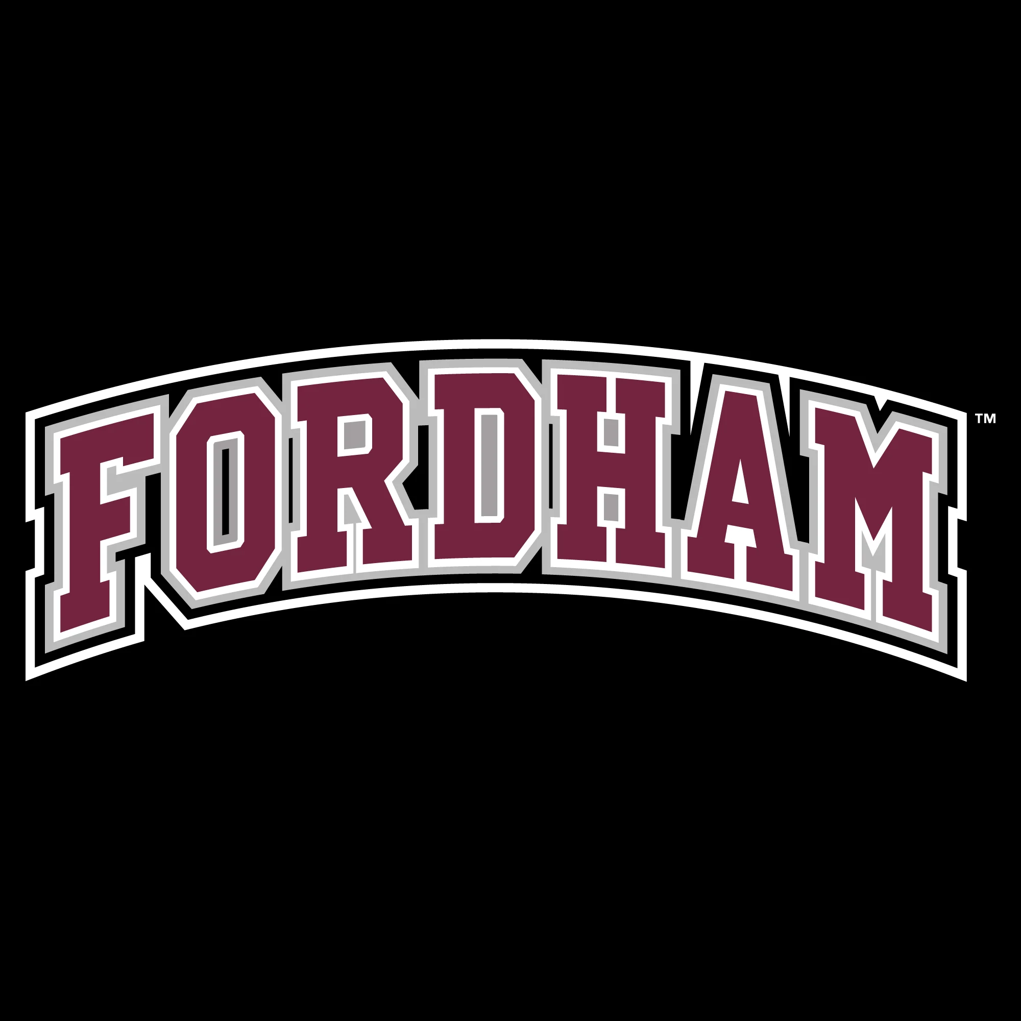 Fordham University Rams Basic Block T-Shirt - Black - Image 2