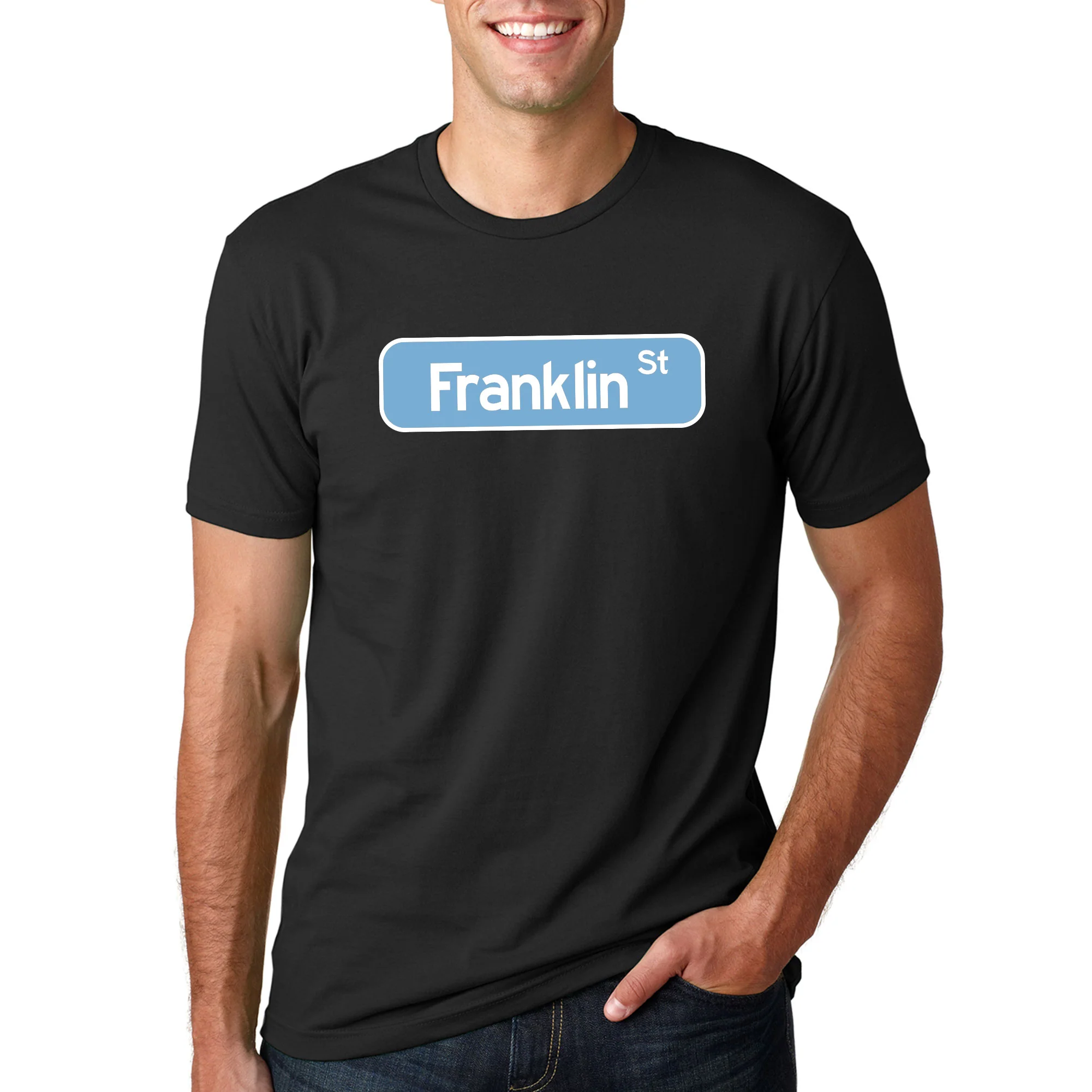 Franklin St NLA T Shirt - Black - Image 3