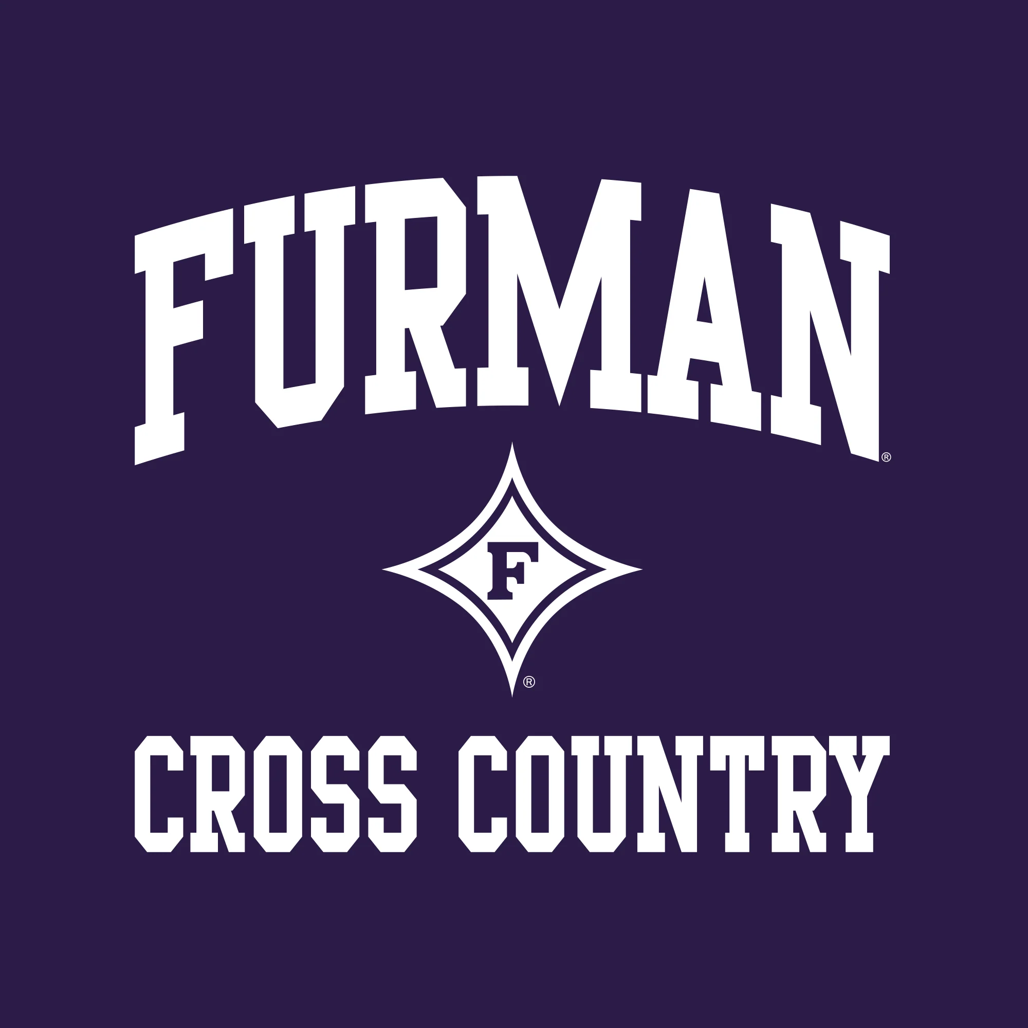 Furman Arch Logo Cross Country T-Shirt - Purple - Image 2