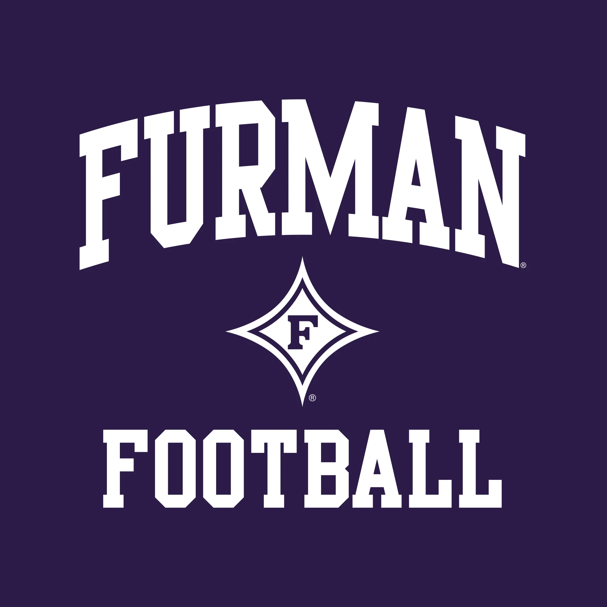 Furman Arch Logo Football Hoodie - Purple - Image 2