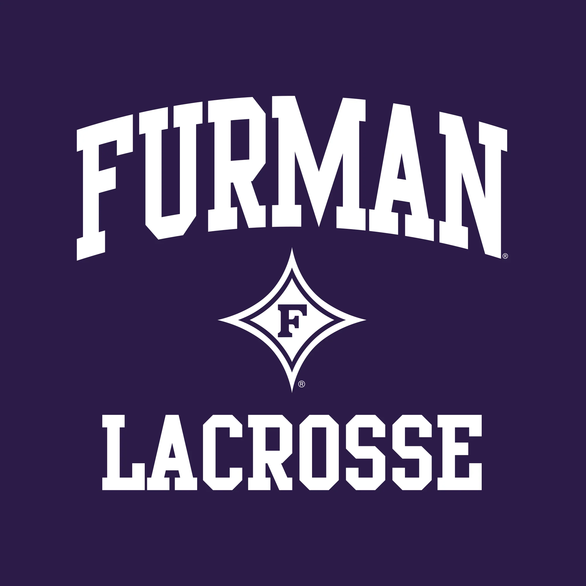 Furman Arch Logo Lacrosse T-Shirt - Purple - Image 2