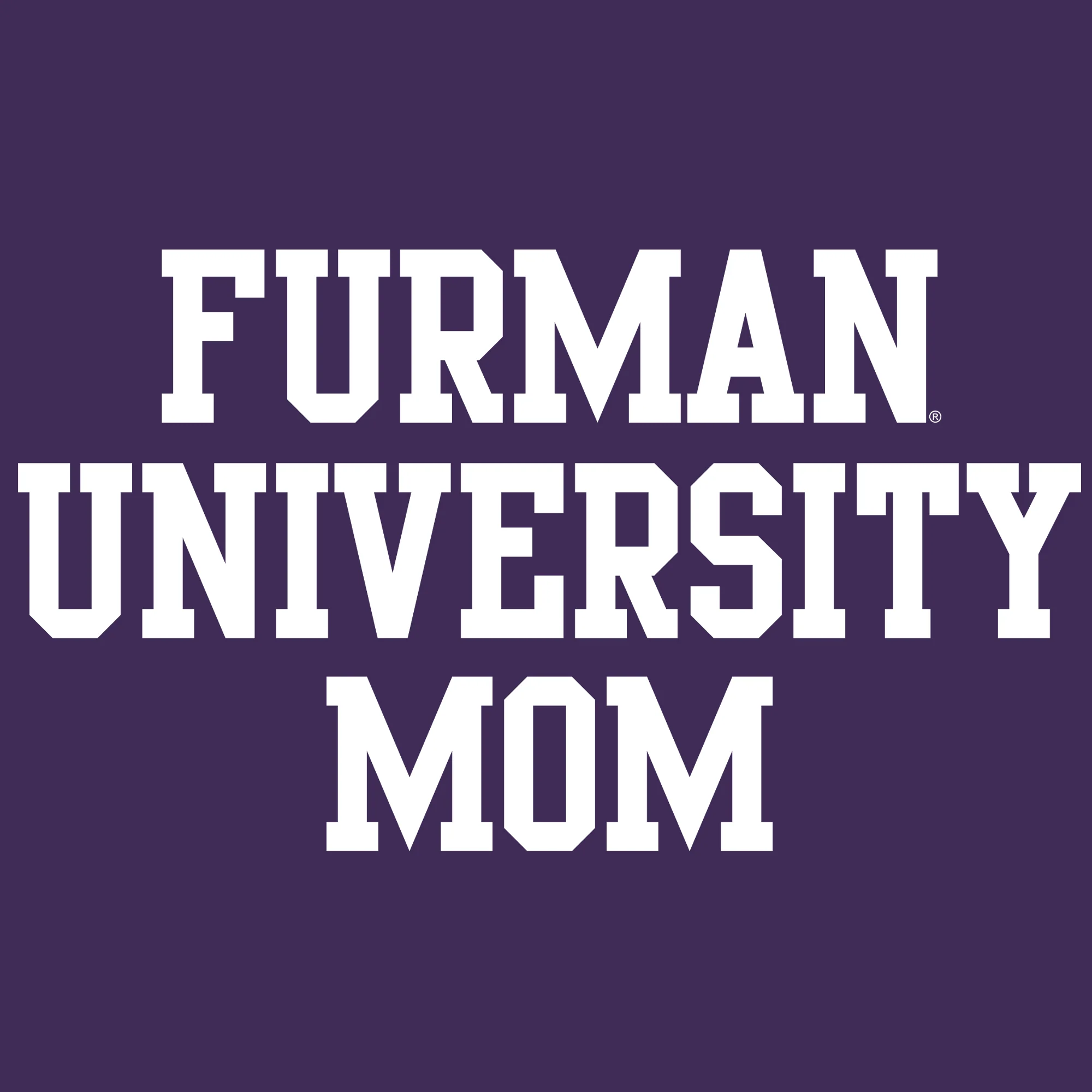 Furman Basic Block Dad T-Shirt - Purple - Image 2