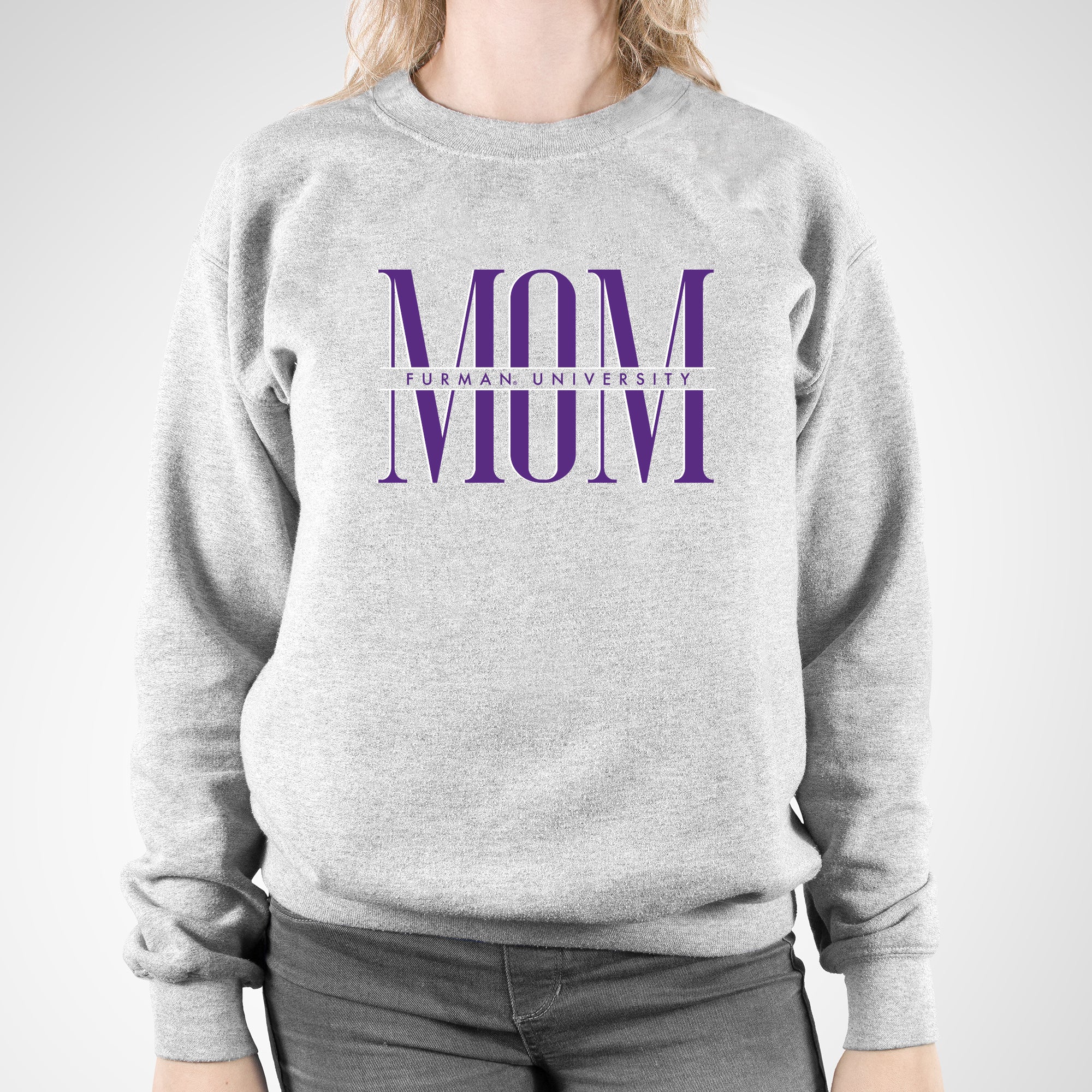 Furman Classic Mom Crewneck - Sport Grey - Image 3