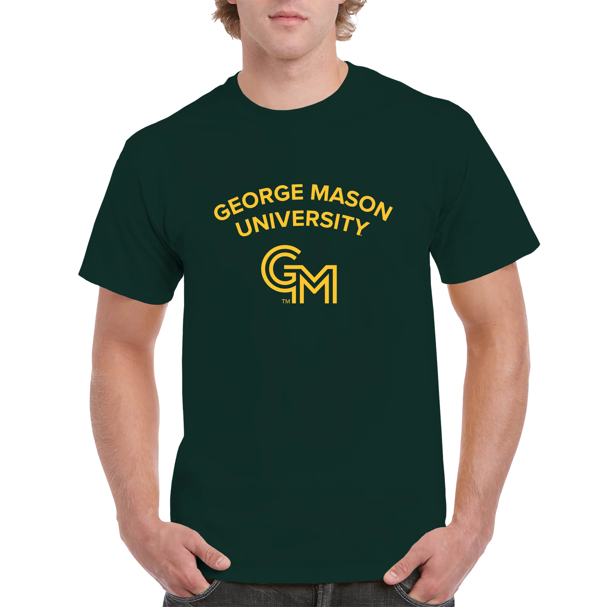 George Mason University Patriots Arch Logo T-Shirt - Forest - Image 3