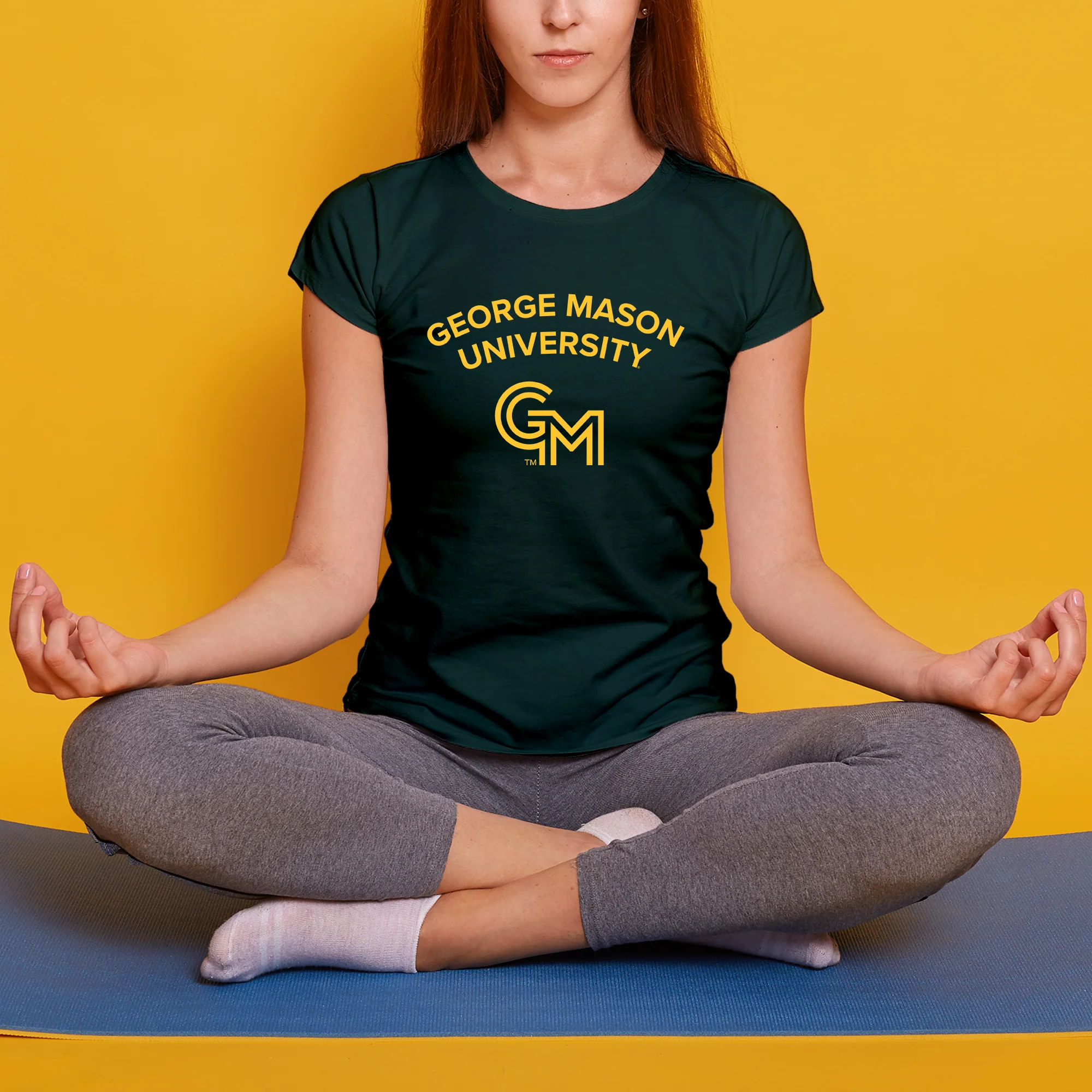 George Mason University Patriots Arch Logo Women's T-Shirt - Forest - Image 4