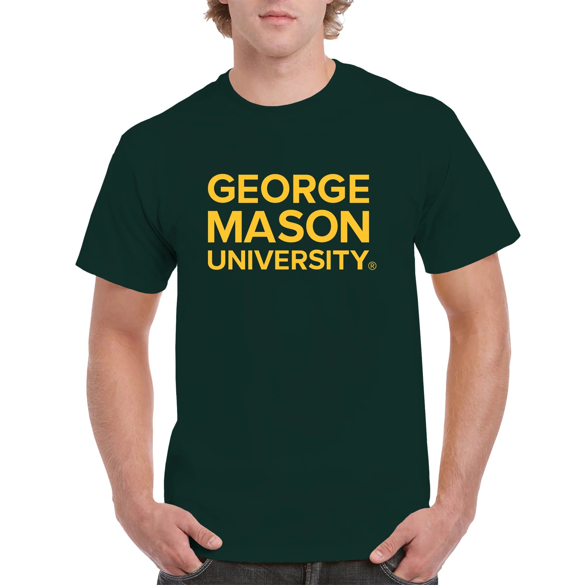 George Mason University Patriots Basic Block T-Shirt - Forest - Image 3