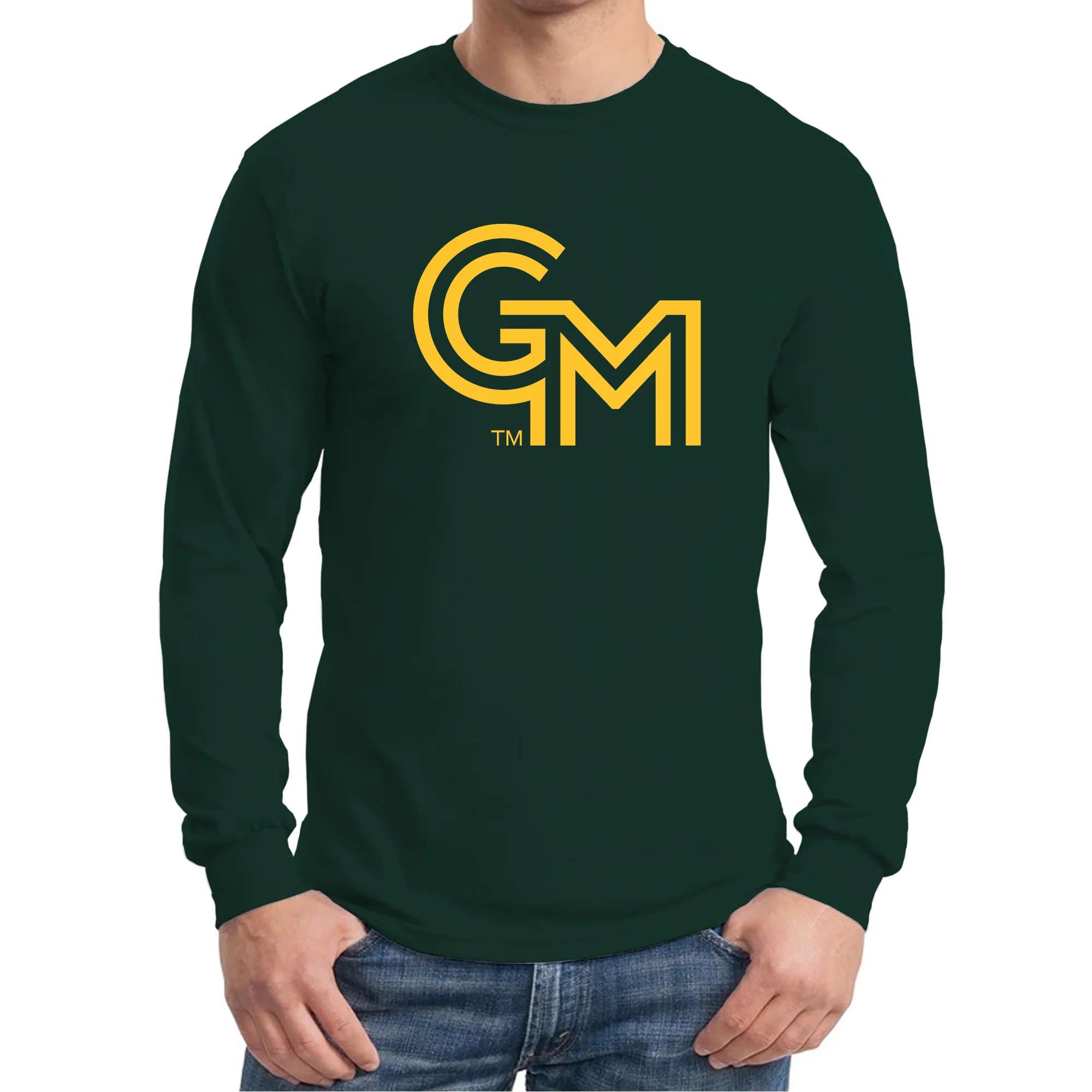 George Mason University Patriots Primary Logo Long Sleeve - Forest - Image 3