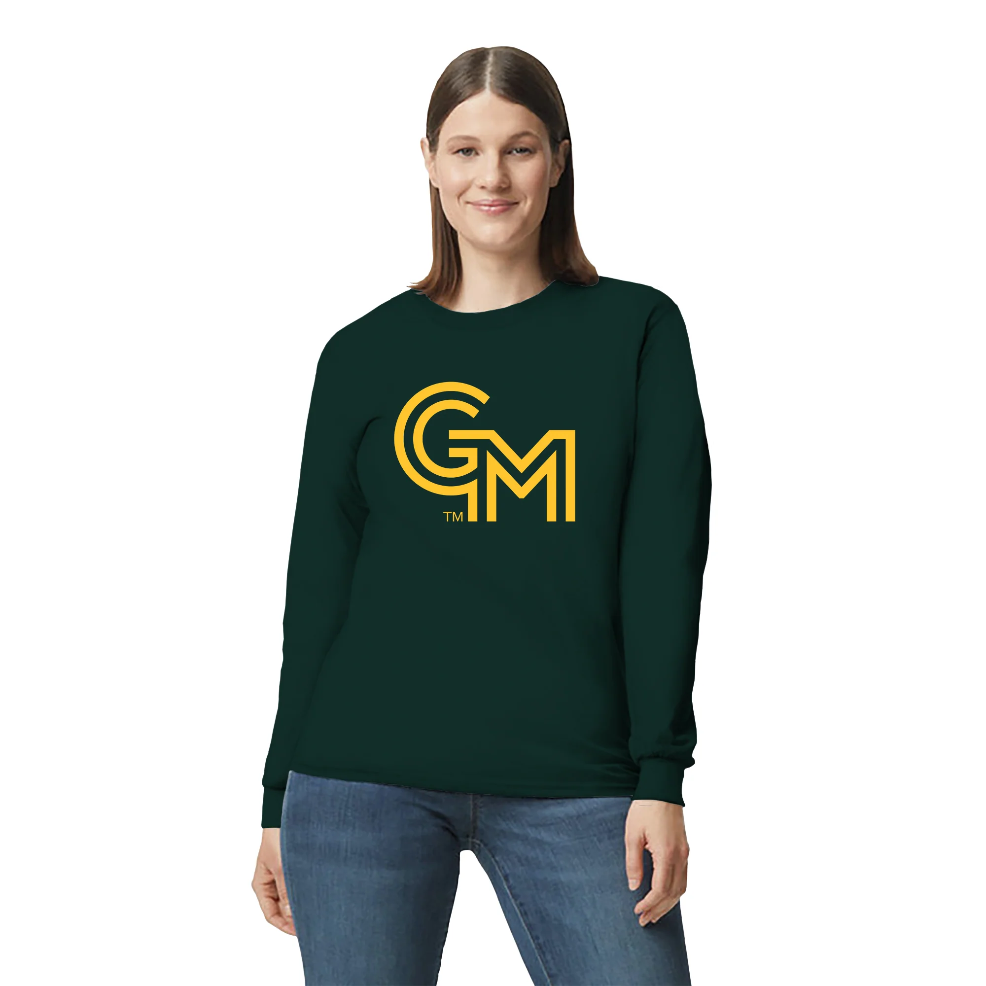 George Mason University Patriots Primary Logo Long Sleeve - Forest - Image 4