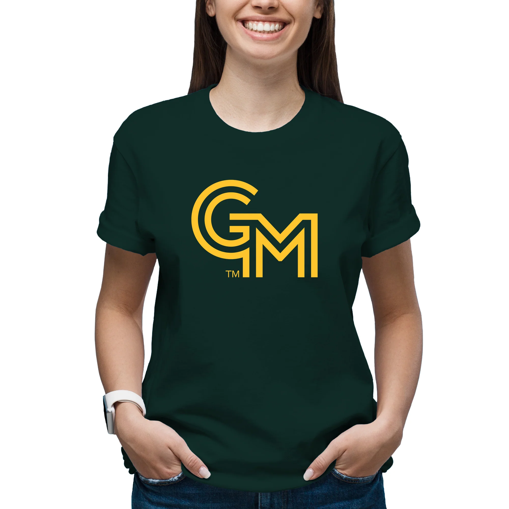 George Mason University Patriots Primary Logo T-Shirt - Forest - Image 4