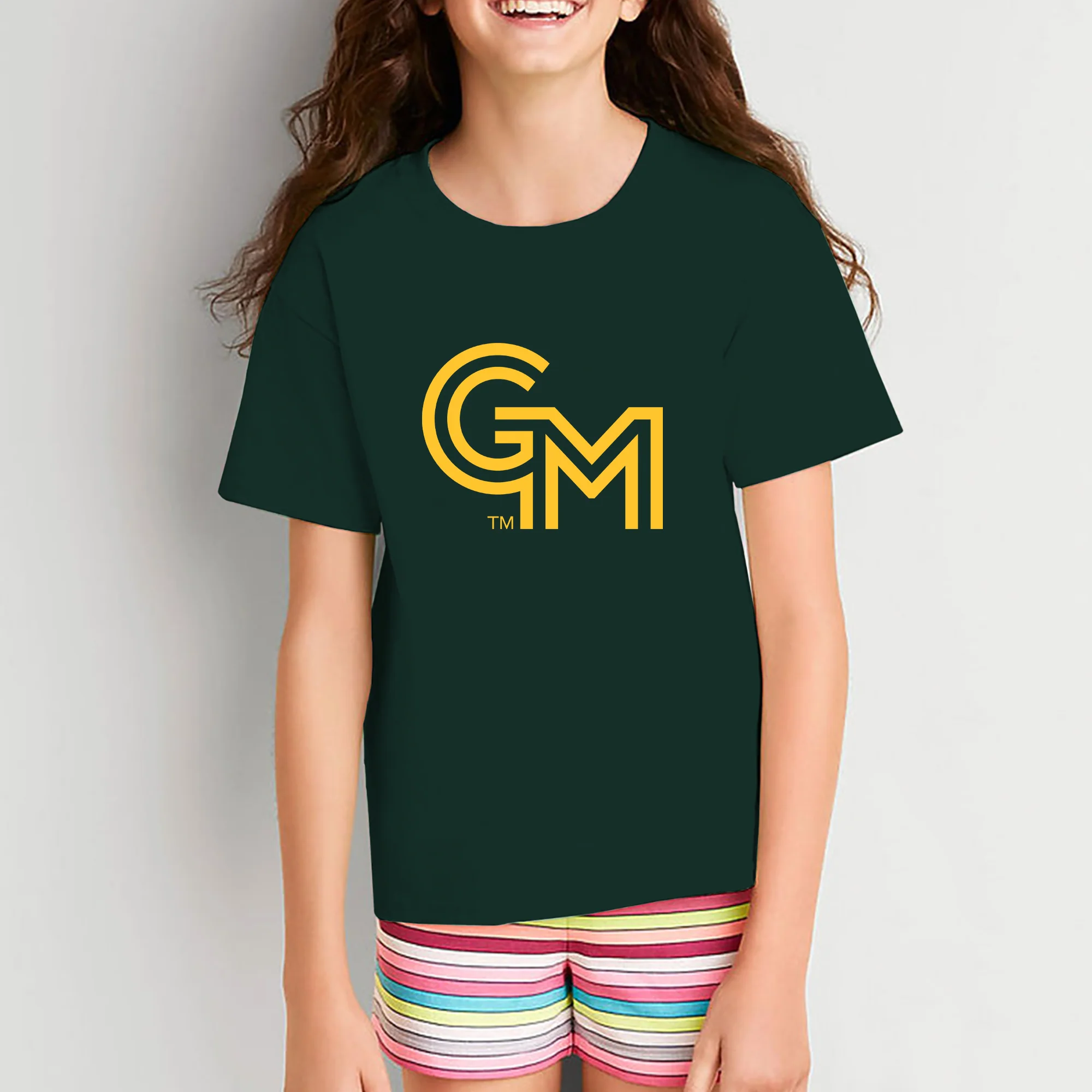 George Mason University Patriots Primary Logo Youth T-Shirt - Forest - Image 4