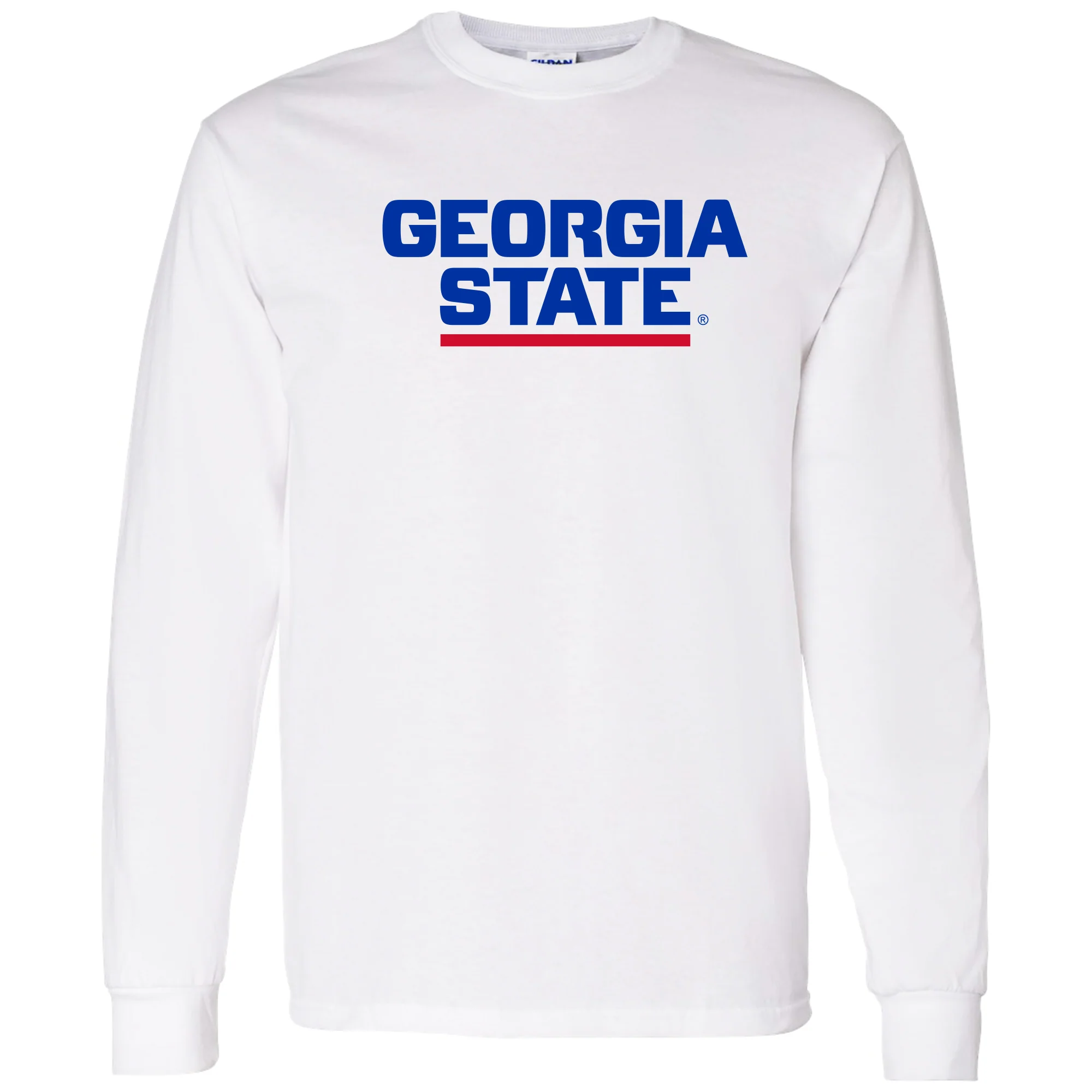 Georgia State Basic Block Long Sleeve - White