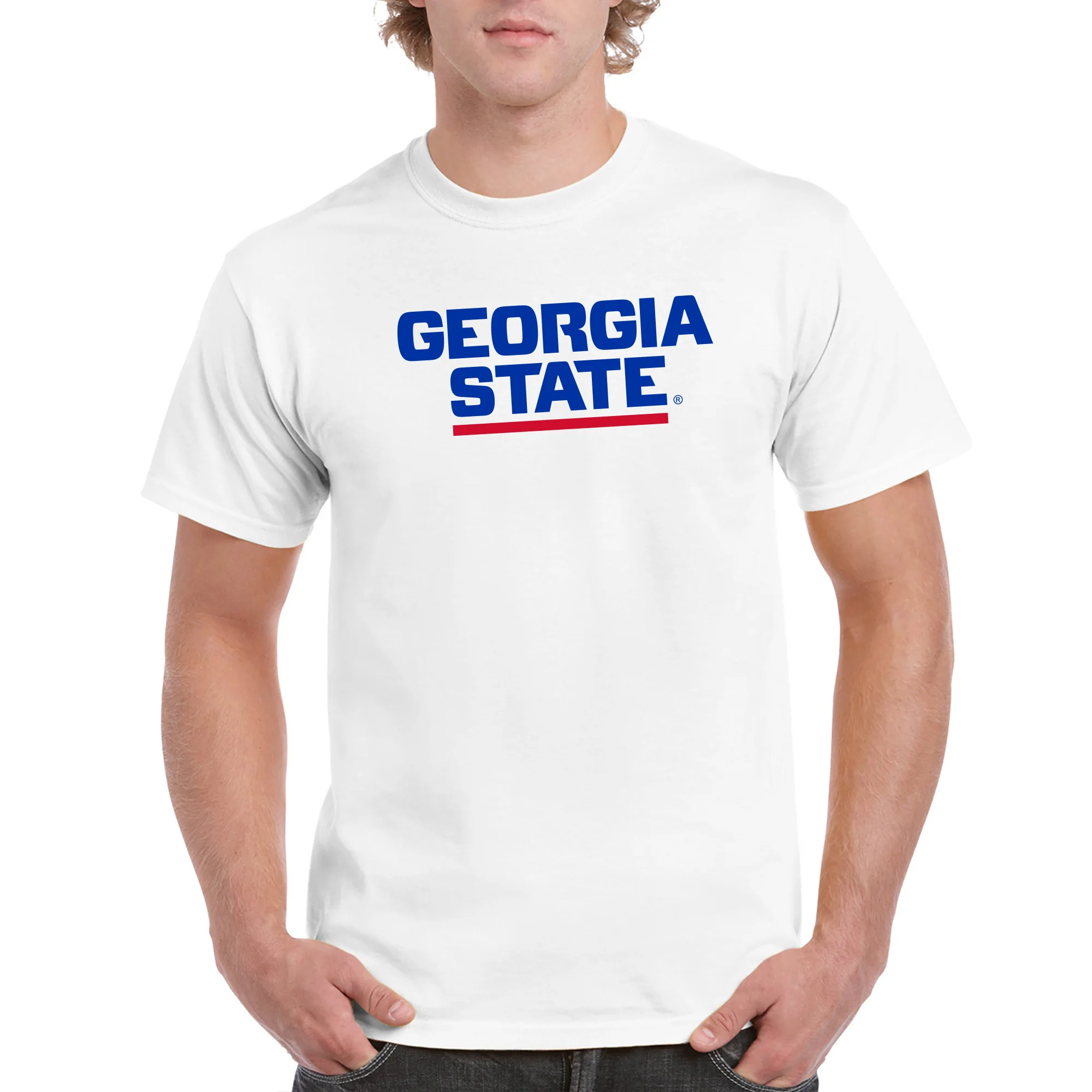 Georgia State Basic Block T-Shirt - White - Image 3