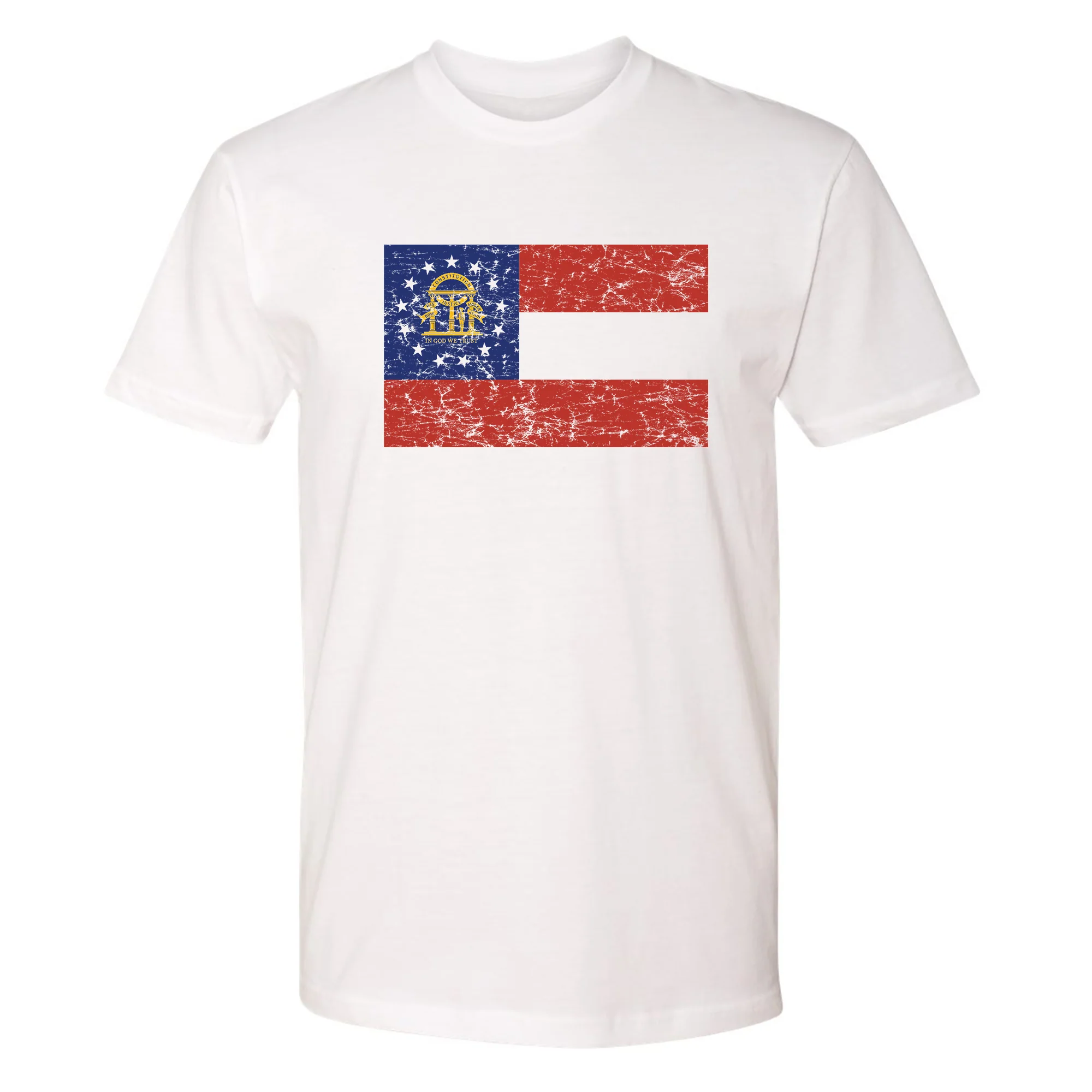 Georgia State Flag NLA T-Shirt - White