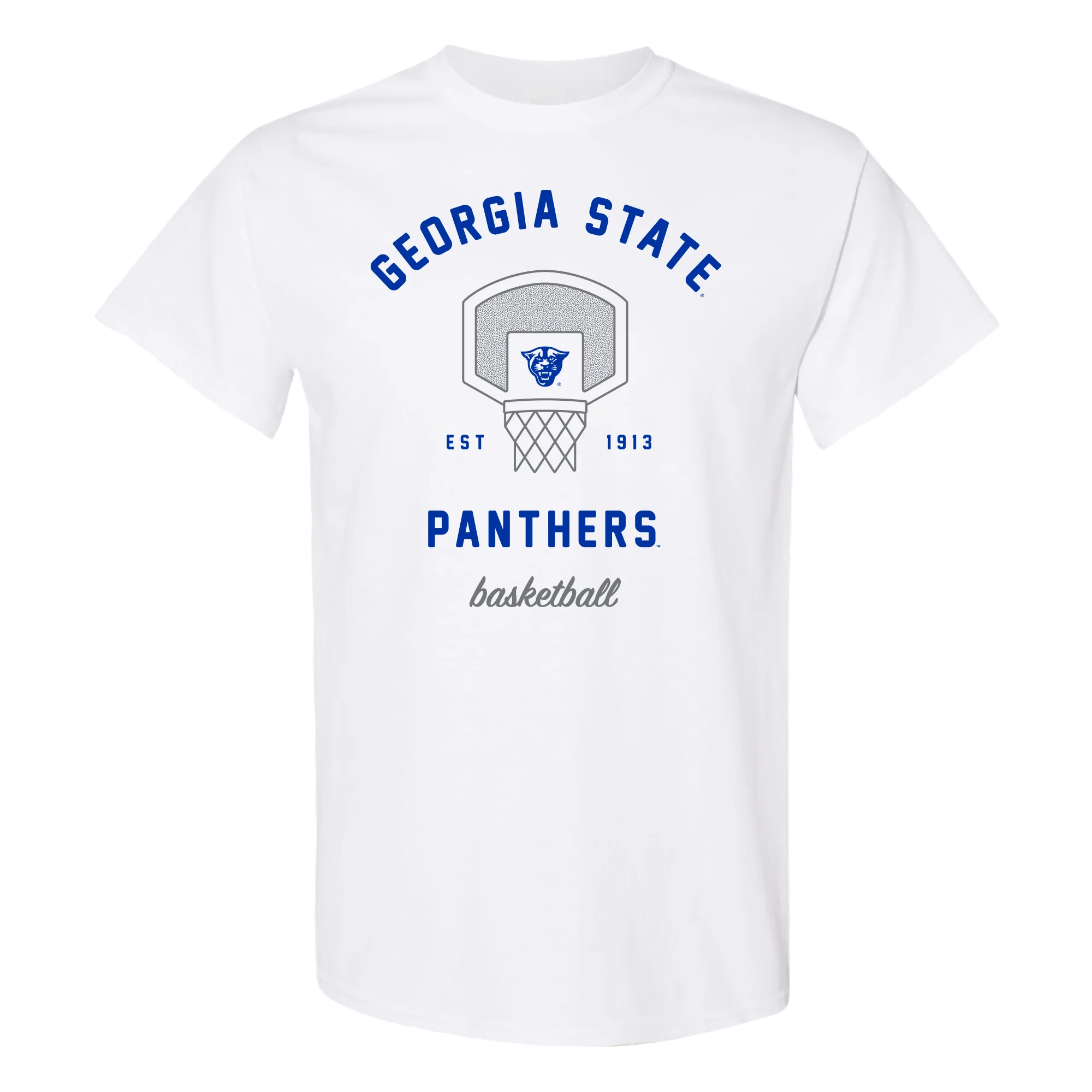 Georgia State Panthers Basketball Net T-Shirt - White