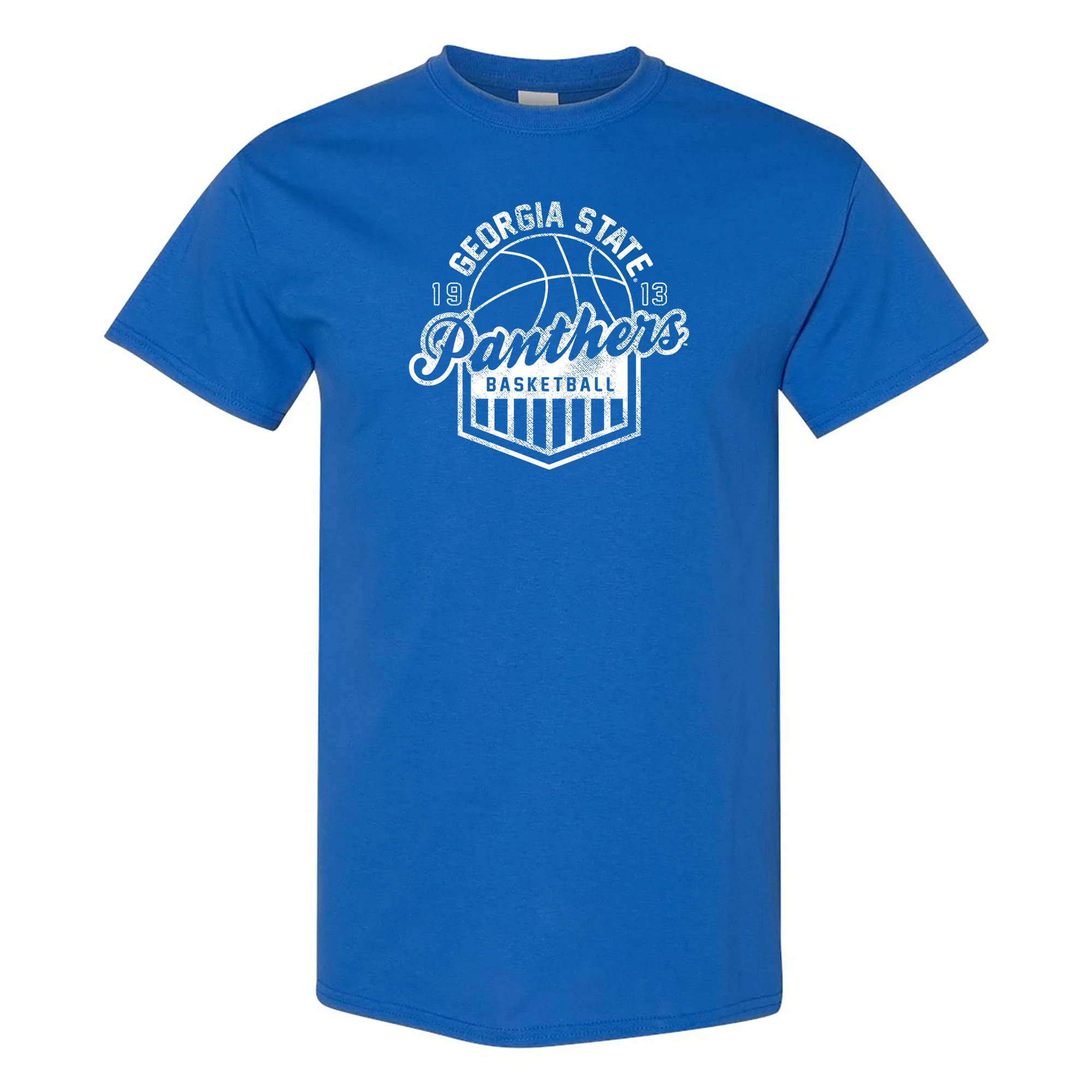 Georgia State Panthers Basketball Shield T-Shirt - Royal