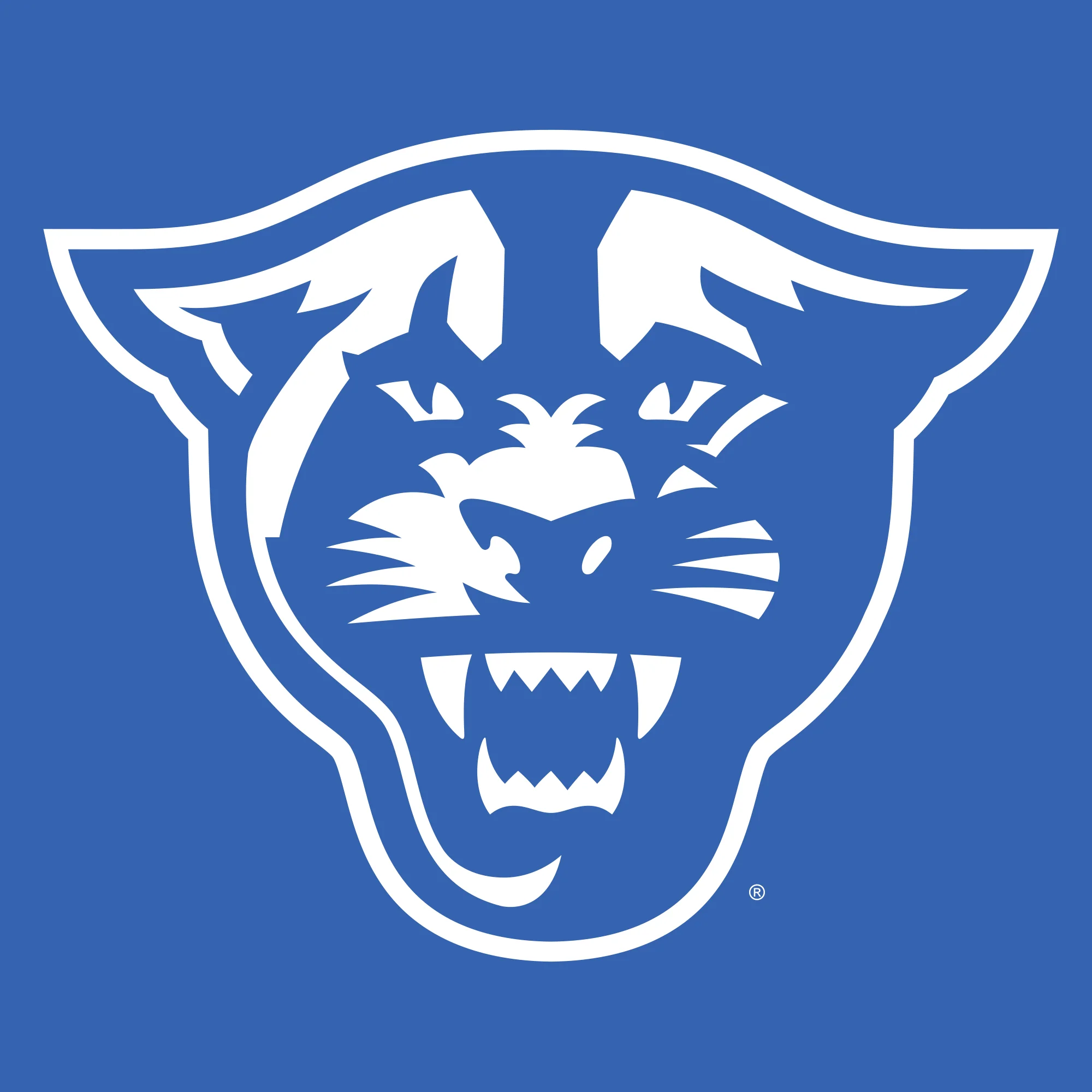 Georgia State University Panthers Primary Logo Women's Short Sleeve T Shirt - Royal - Image 2