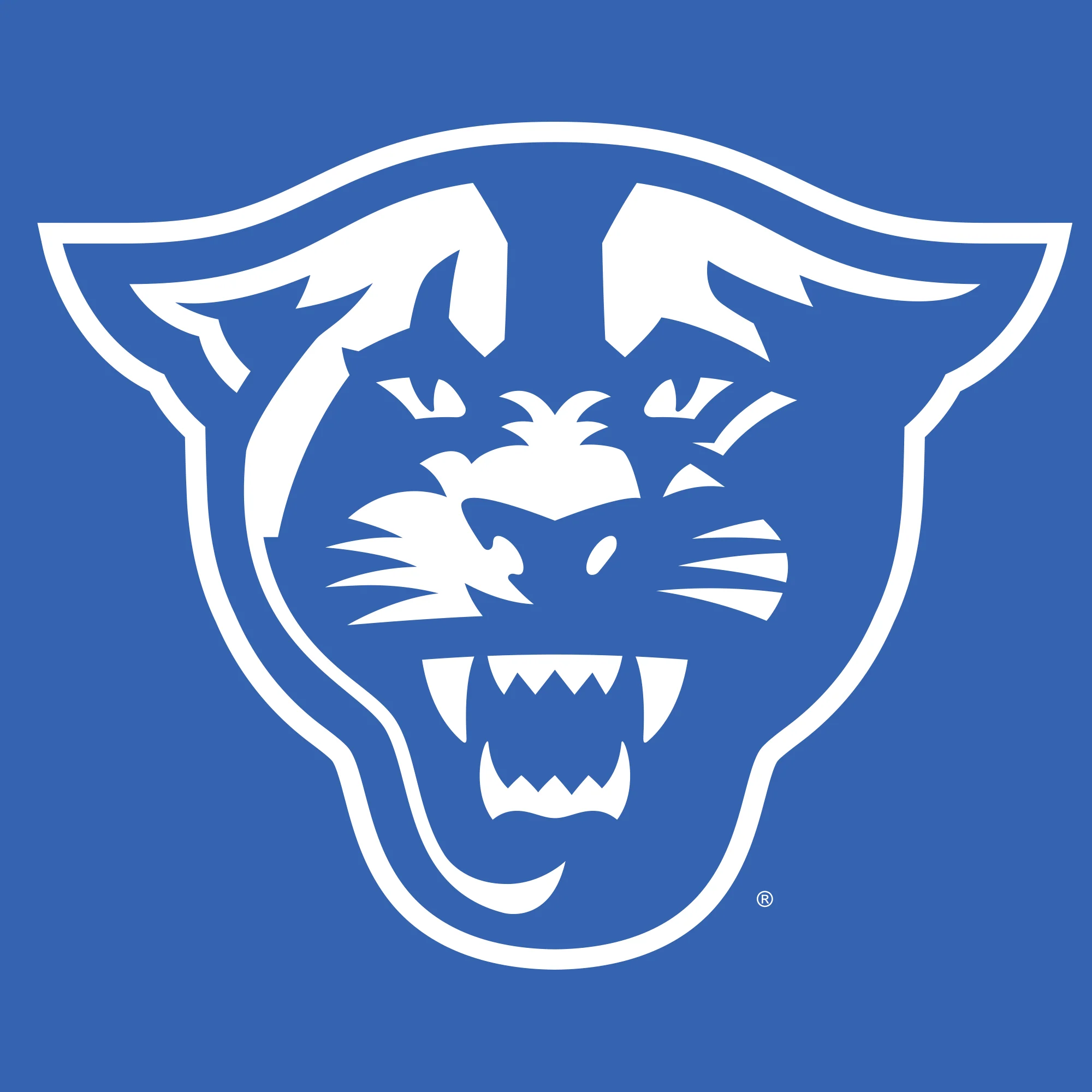 Georgia State University Panthers Primary Logo Youth Short Sleeve T Shirt - Royal - Image 2