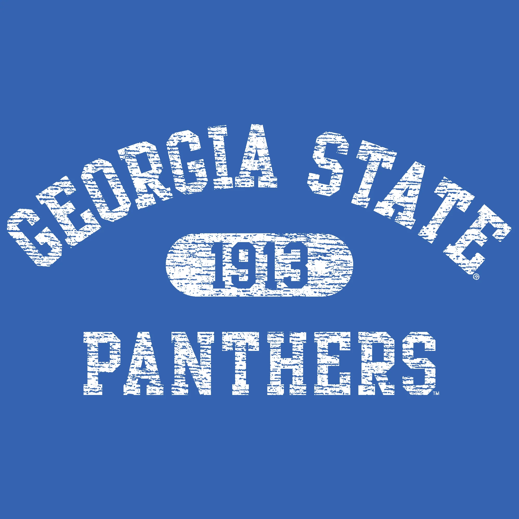 Georgia State University Panthers Athletic Arch Heavy Blend Hoodie - Royal - Image 2
