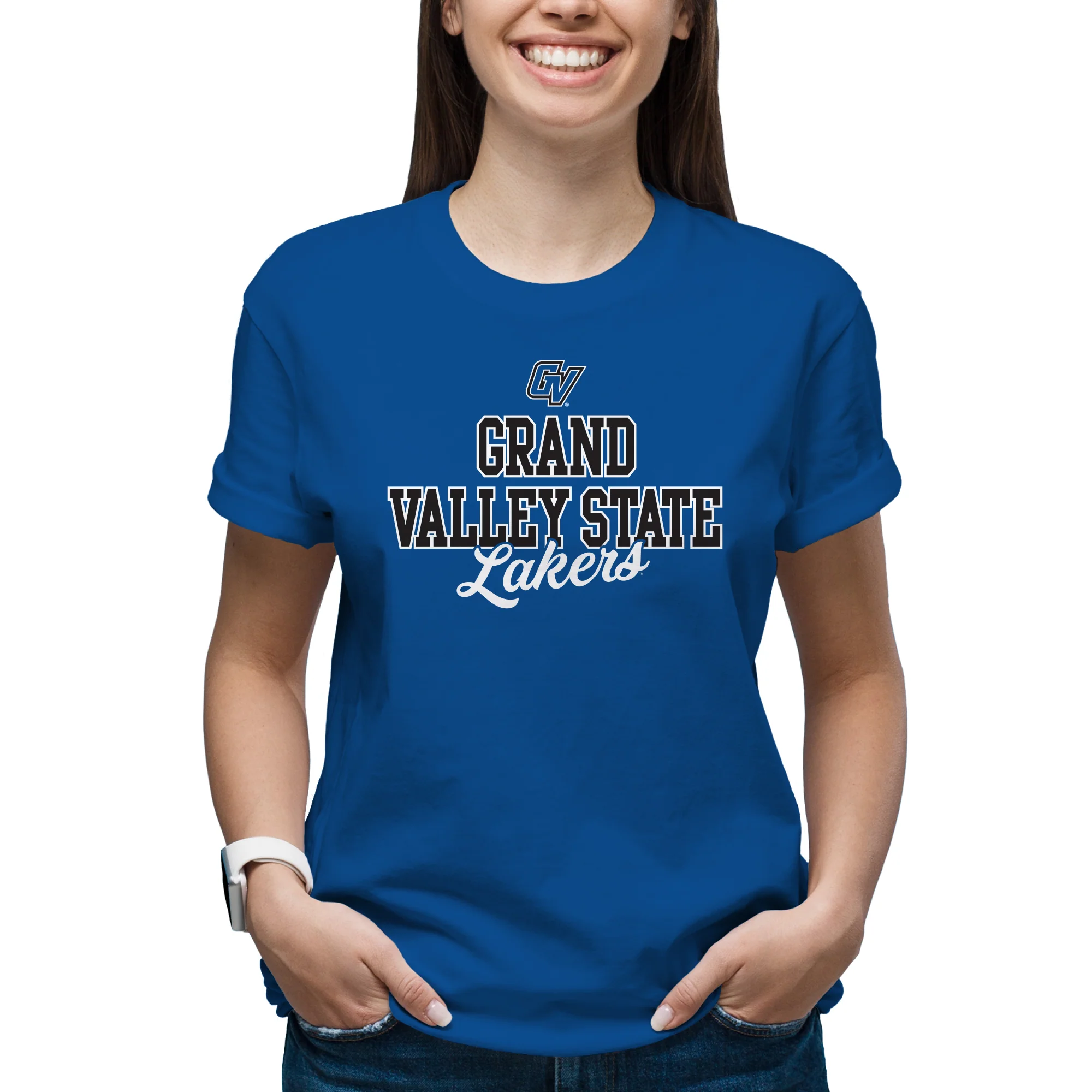 Grand Valley State Fresh Script T-Shirt - Image 5