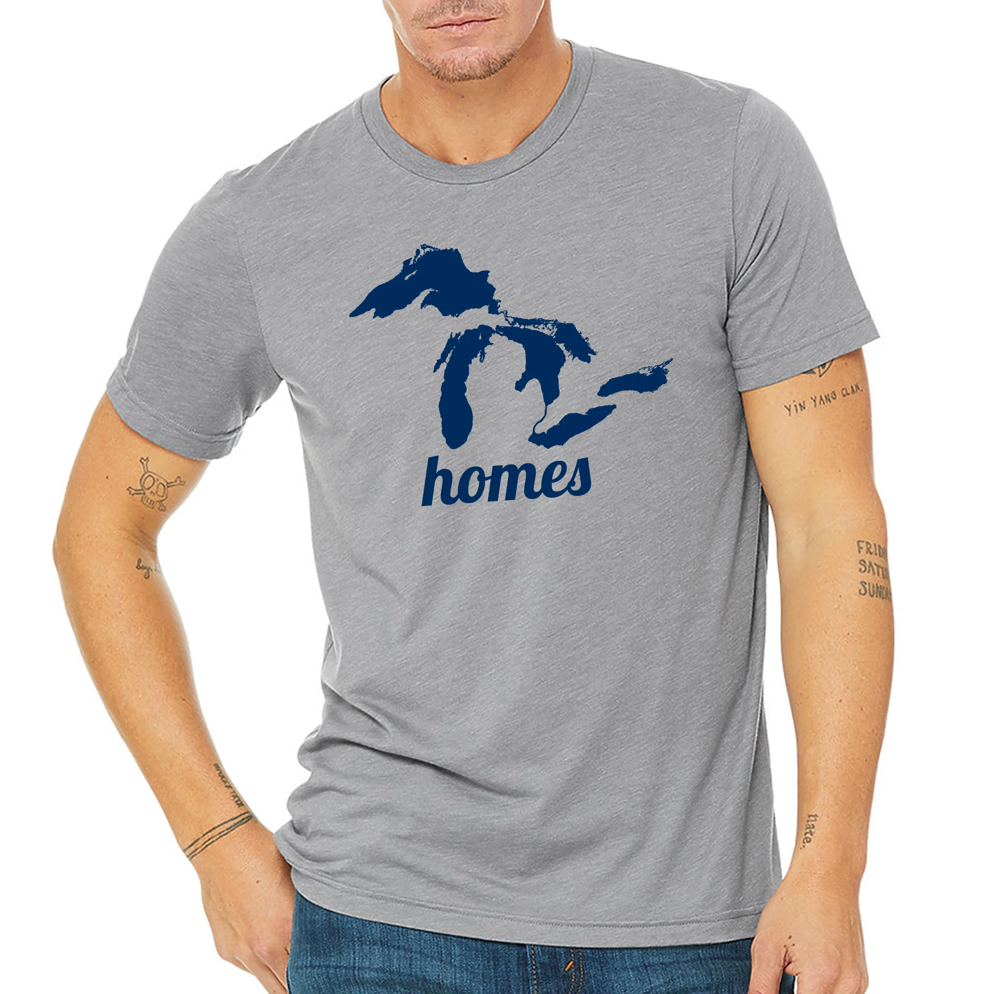 Great Lakes HOMES T-Shirt - Premium Heather - Image 4