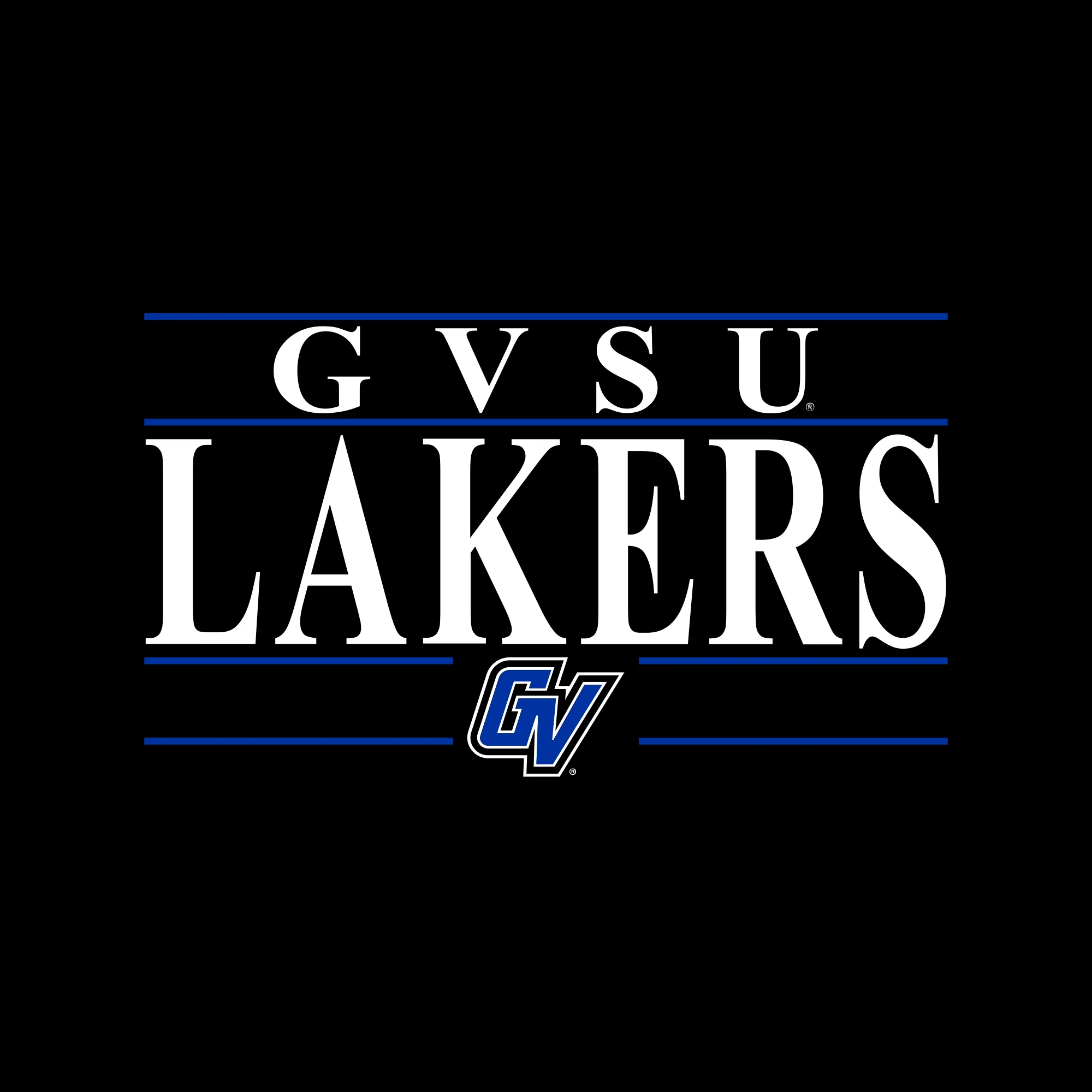 GVSU Headline Crewneck - Black - Image 2