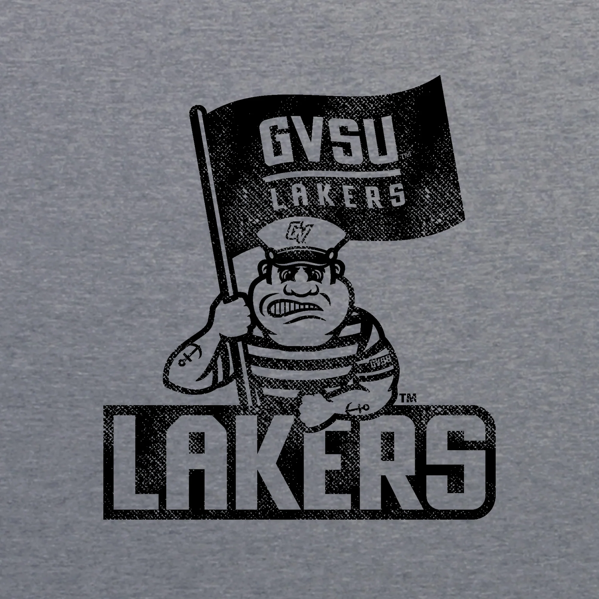 GVSU Mascot Mark NLA Triblend T-Shirt - Premium Heather - Image 2