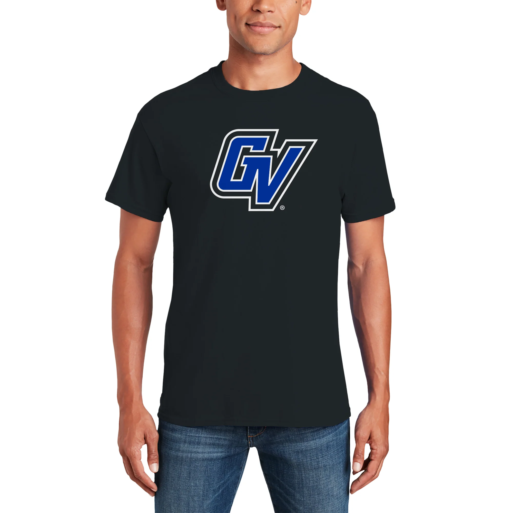 GVSU Primary Logo T-Shirt - Black - Image 3