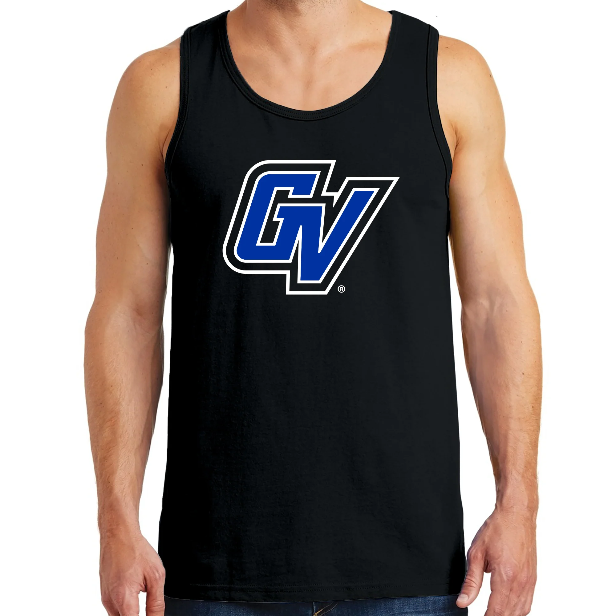GVSU Primary Logo Tank Top - Black - Image 3