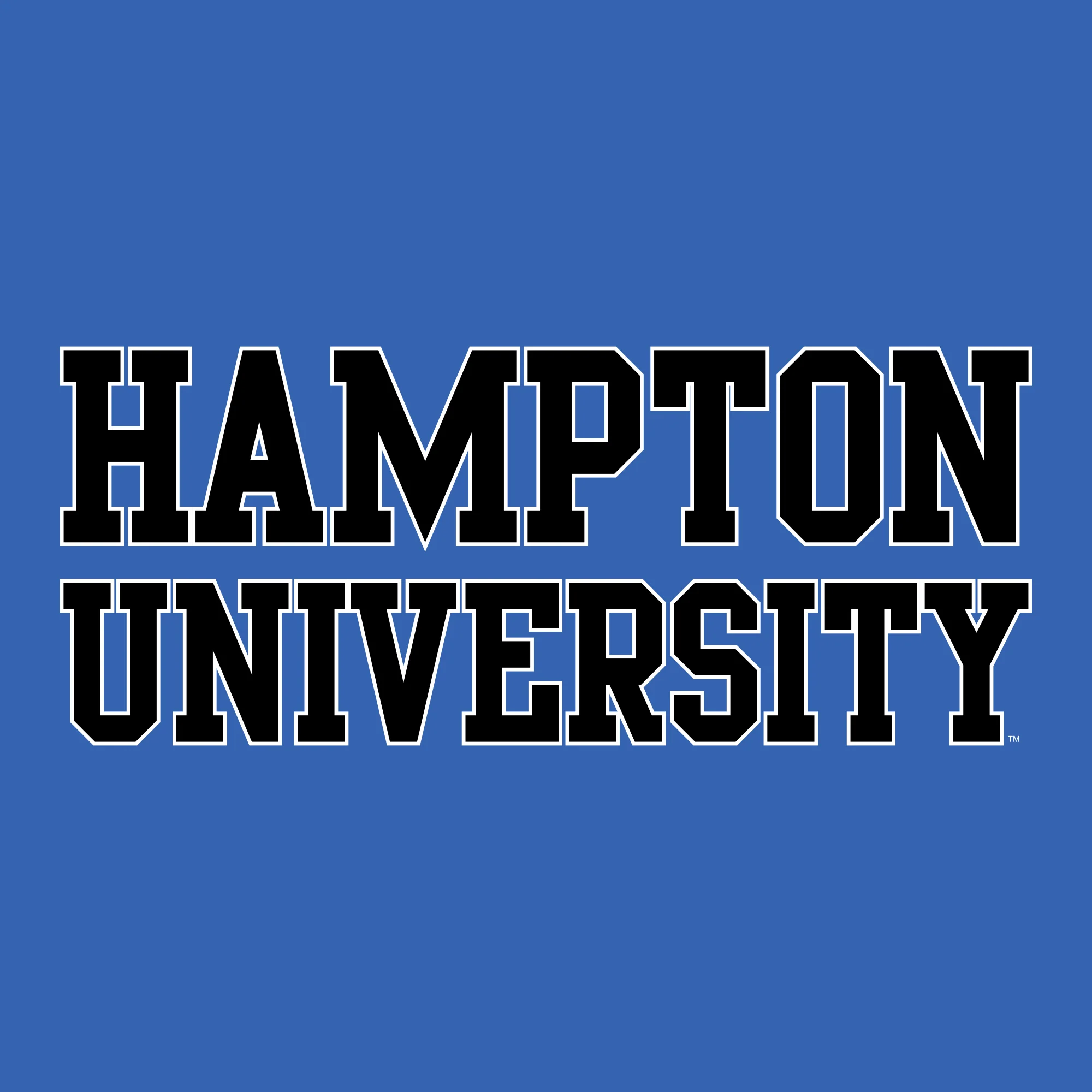 Hampton University Pirates Basic Block Short Sleeve T-Shirt - Royal - Image 2