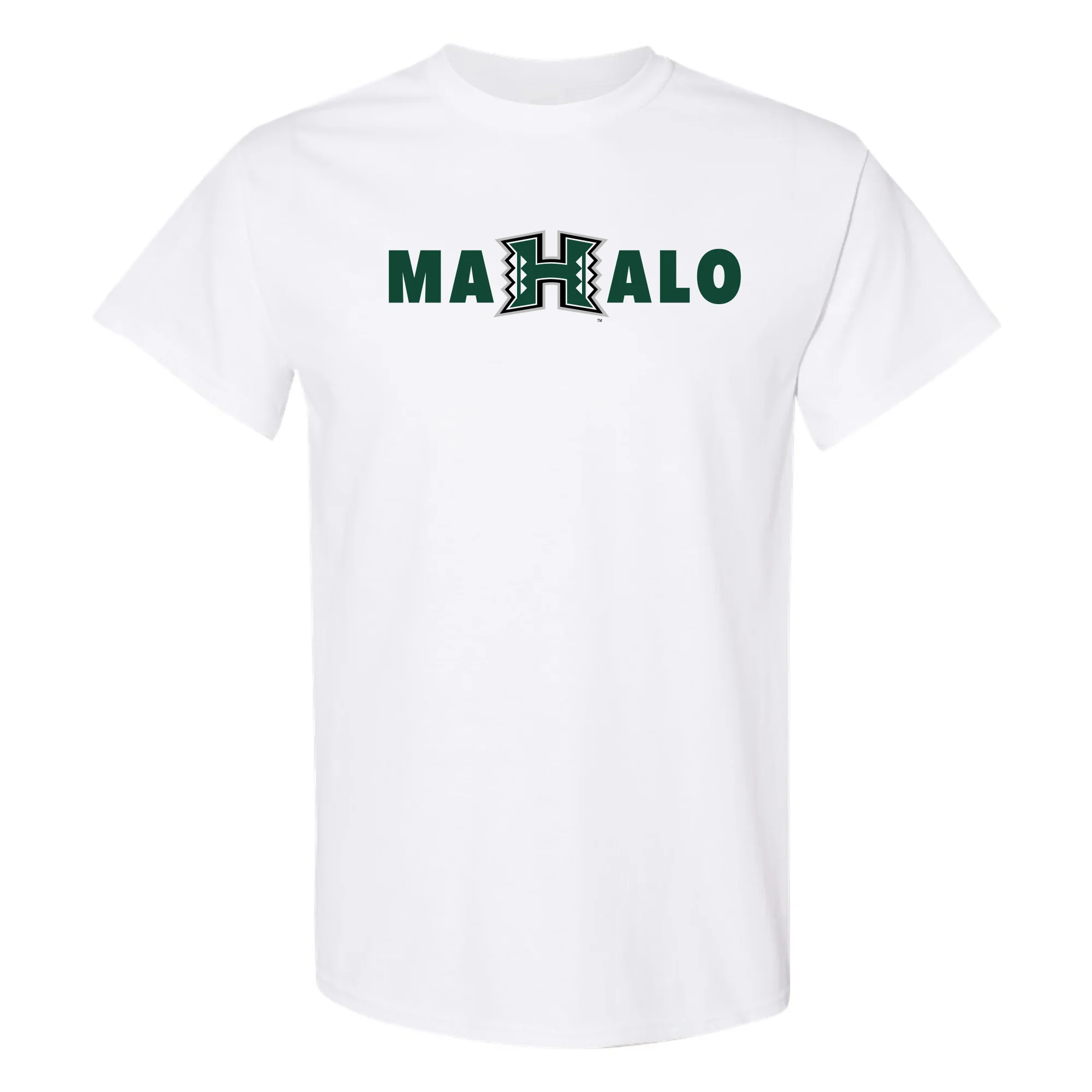 Hawaii Manoa Rainbow Warriors MAHALO T Shirt - White