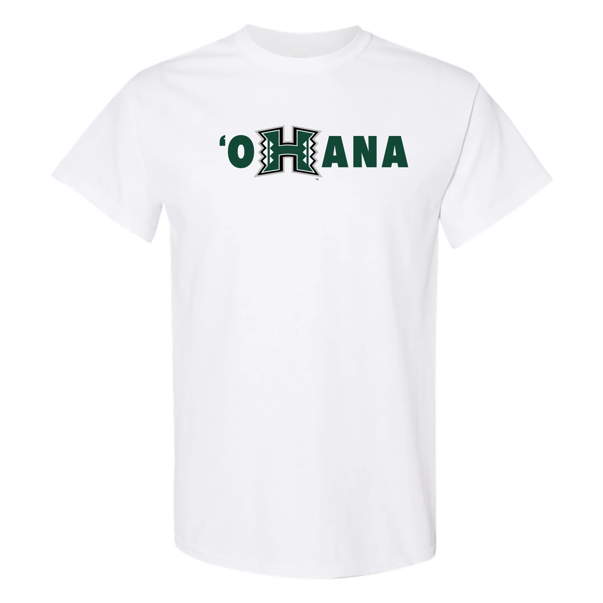Hawaii Manoa Rainbow Warriors OHANA T Shirt - White